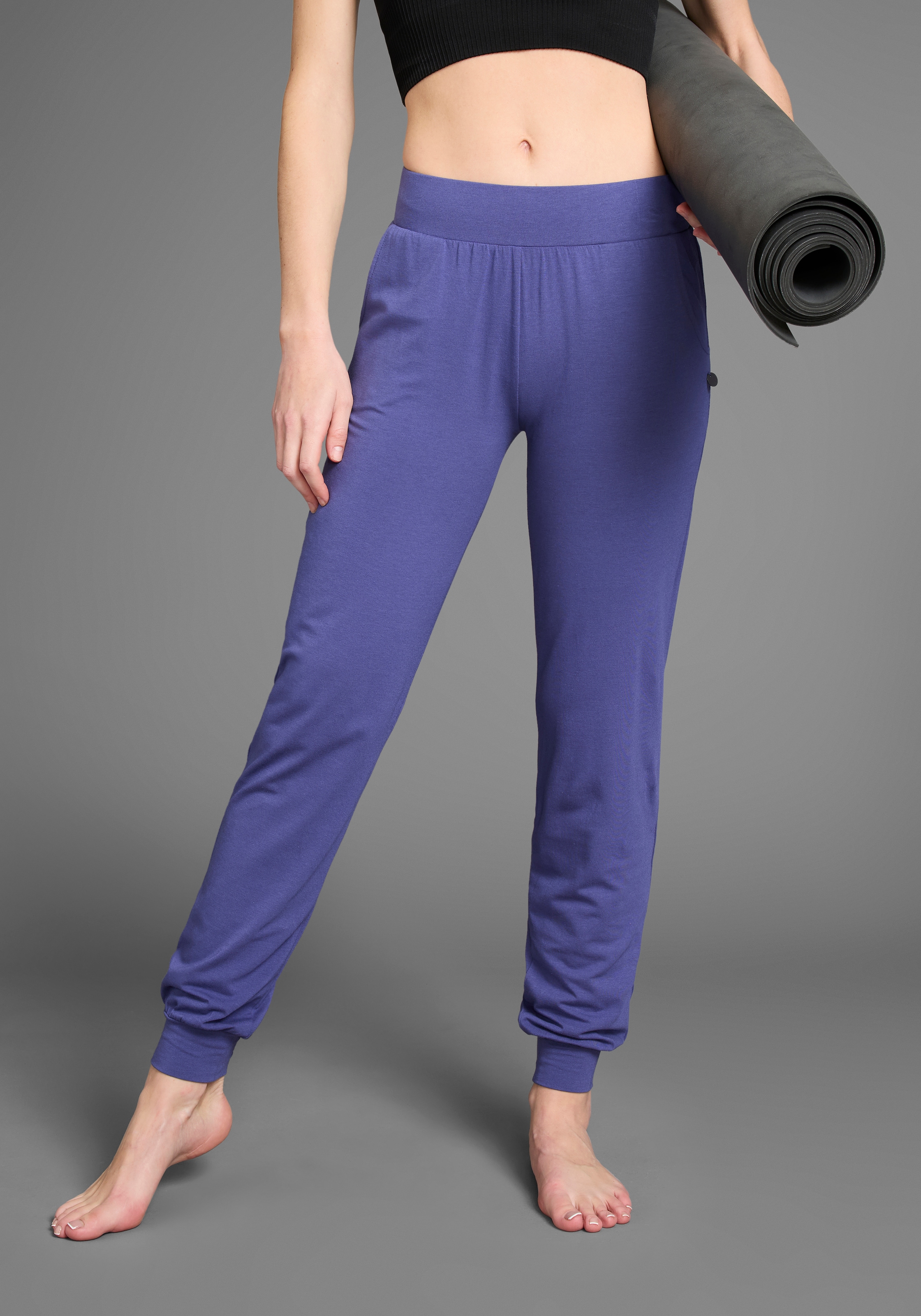 Yogahose "Soulwear - Yoga & Relax Pants - Loose Fit", Gr. 38 - N-Gr, navy N-Gr