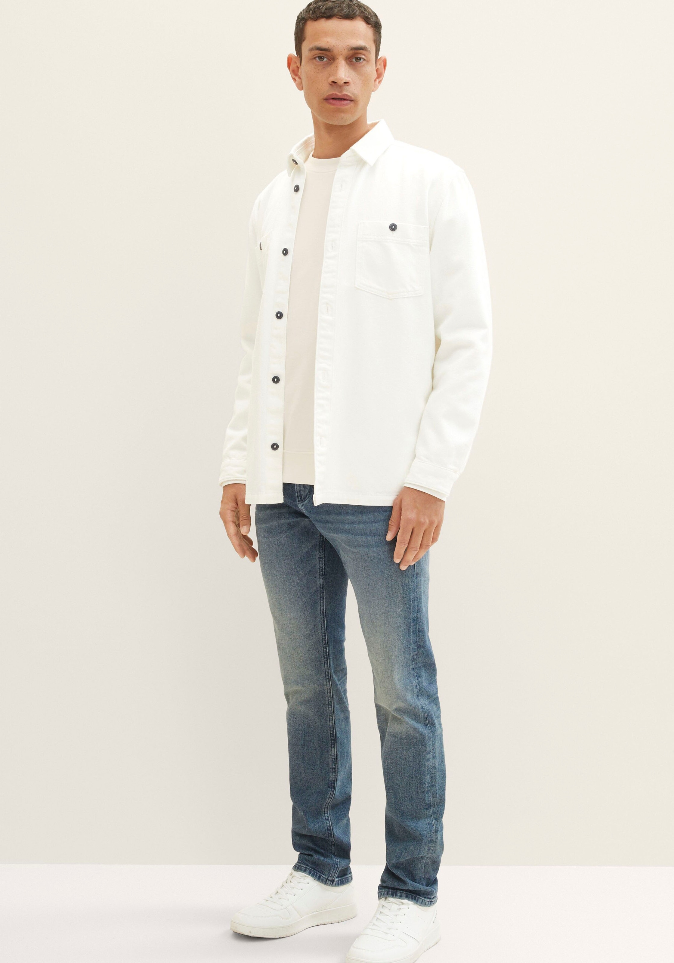 TOM TAILOR Regular-fit-Jeans »JOSH«, im authentischen Used-Look