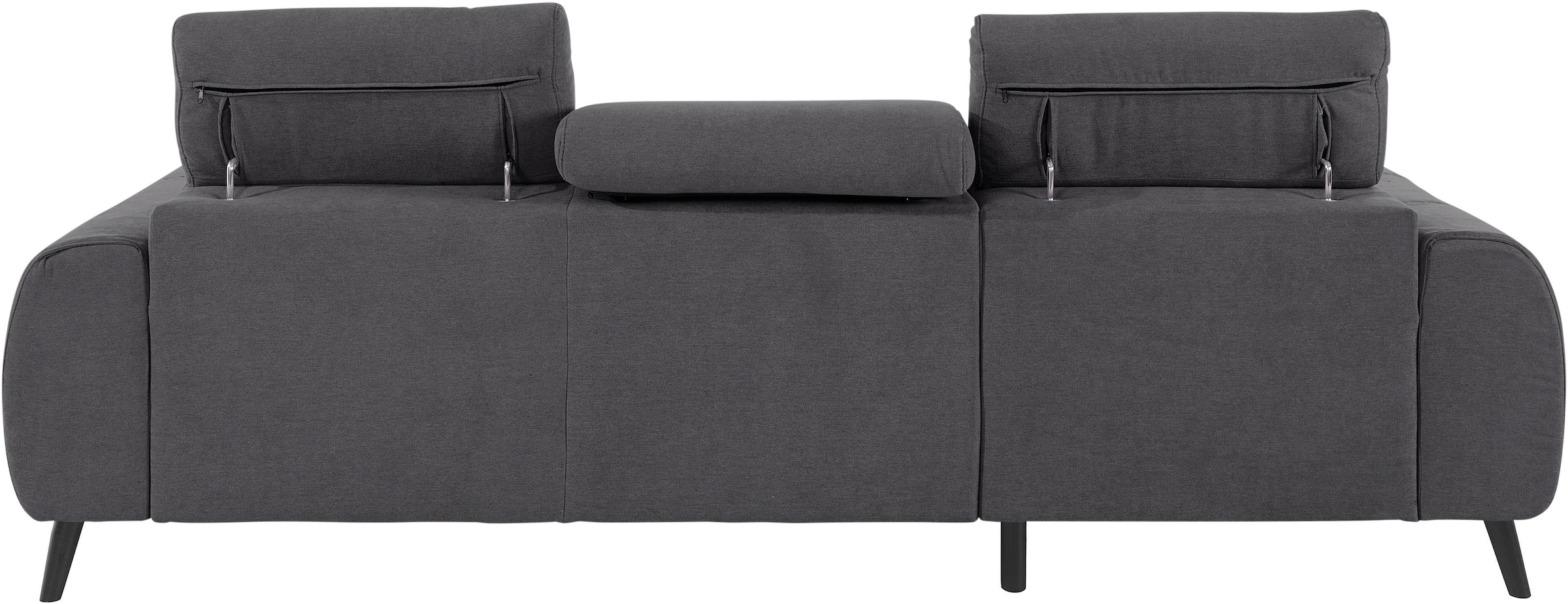 COTTA Ecksofa »Mia L-Form mit 3 Zierkissen«, wahlweise mit Bettfunktion, Bettkasten, Beleuchtung & Wireless-Charger