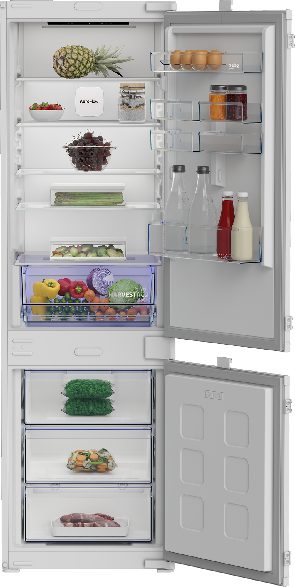 BEKO Einbaukühlgefrierkombination »B3BCNA294HS 7525320002« 177,5 cm hoch 54 cm breit