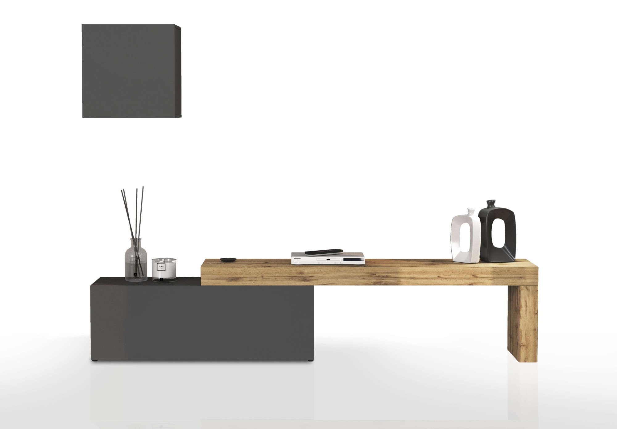 INOSIGN TV-Wand »Chronos TV-Set, Wohnwand – Elemente frei platzierbar, Made in Italy« Set, 2-er set, 2 Stk. tlg.