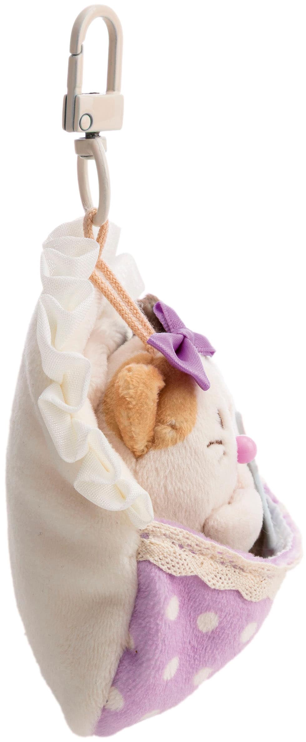 Nici Kuscheltier »mymochi, Set Katze Angy 7cm mit Babyflasche & Bettchen mit Karabiner« in Geschenkbox