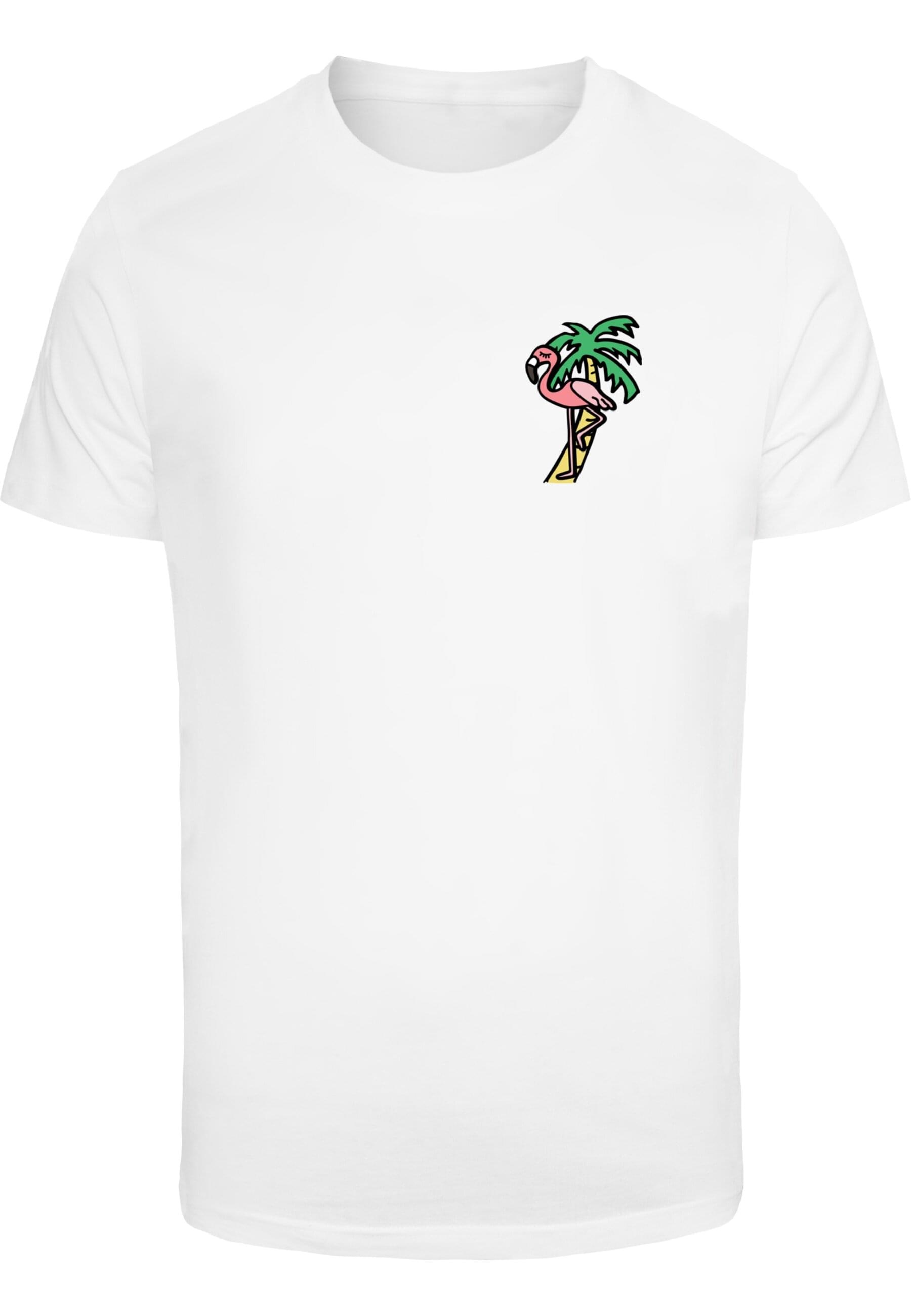 MisterTee Kurzarmshirt »MisterTee Herren Flamingo T-Shirt Round Neck« 1 Stk.