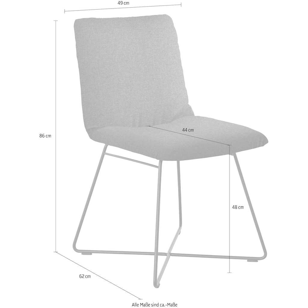 W.SCHILLIG Polsterstuhl »jakob«, Longlife Xtra-Leder Z59