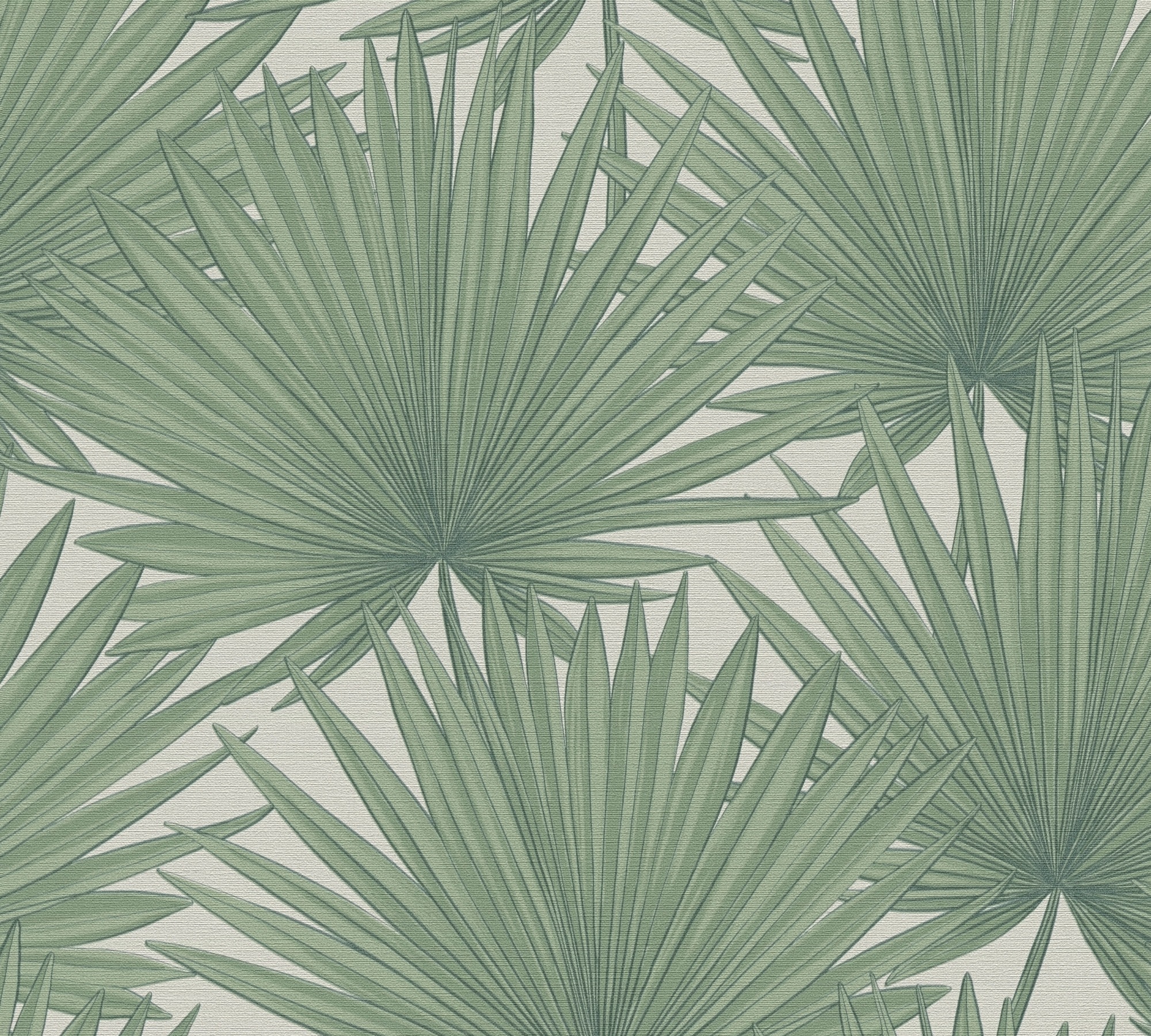 A.S. Création Vliestapete »Antigua Tapete mit Palmenblätter« gemustert | matt | neutral leicht strukturiert Tapete Floral Tapeten Wohnzimmer Schlafzimmer Küche modern Flur Design