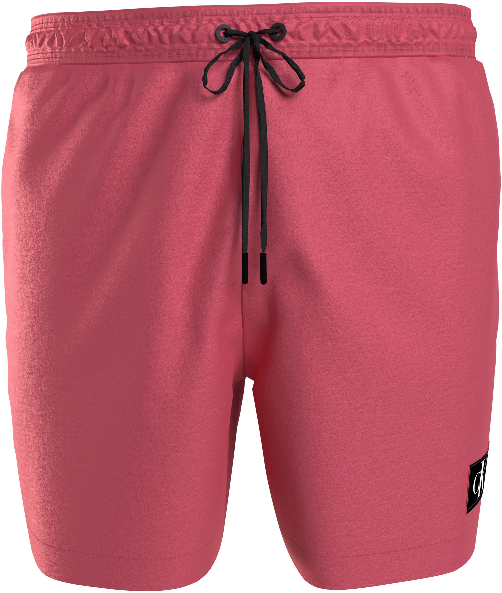 CALVIN KLEIN SWIMWEAR Badeshorts »MEDIUM DRAWSTRING« mit Logo-Badge Calypso Coral L (52) - N-Gr N-Gr L (52) Badeshorts von CALVIN KLEIN