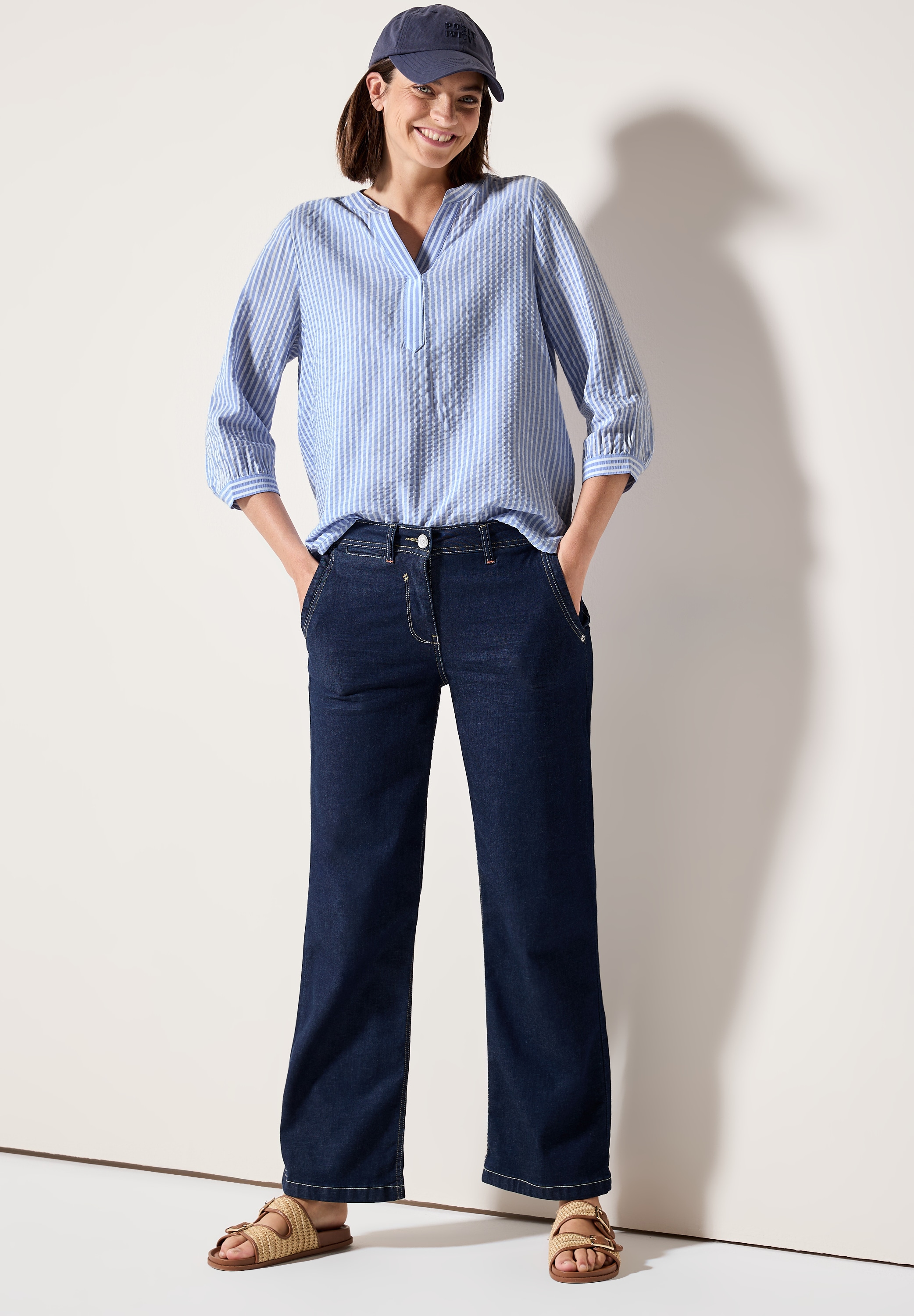 Cecil Klassische Bluse, mit Streifen Muster