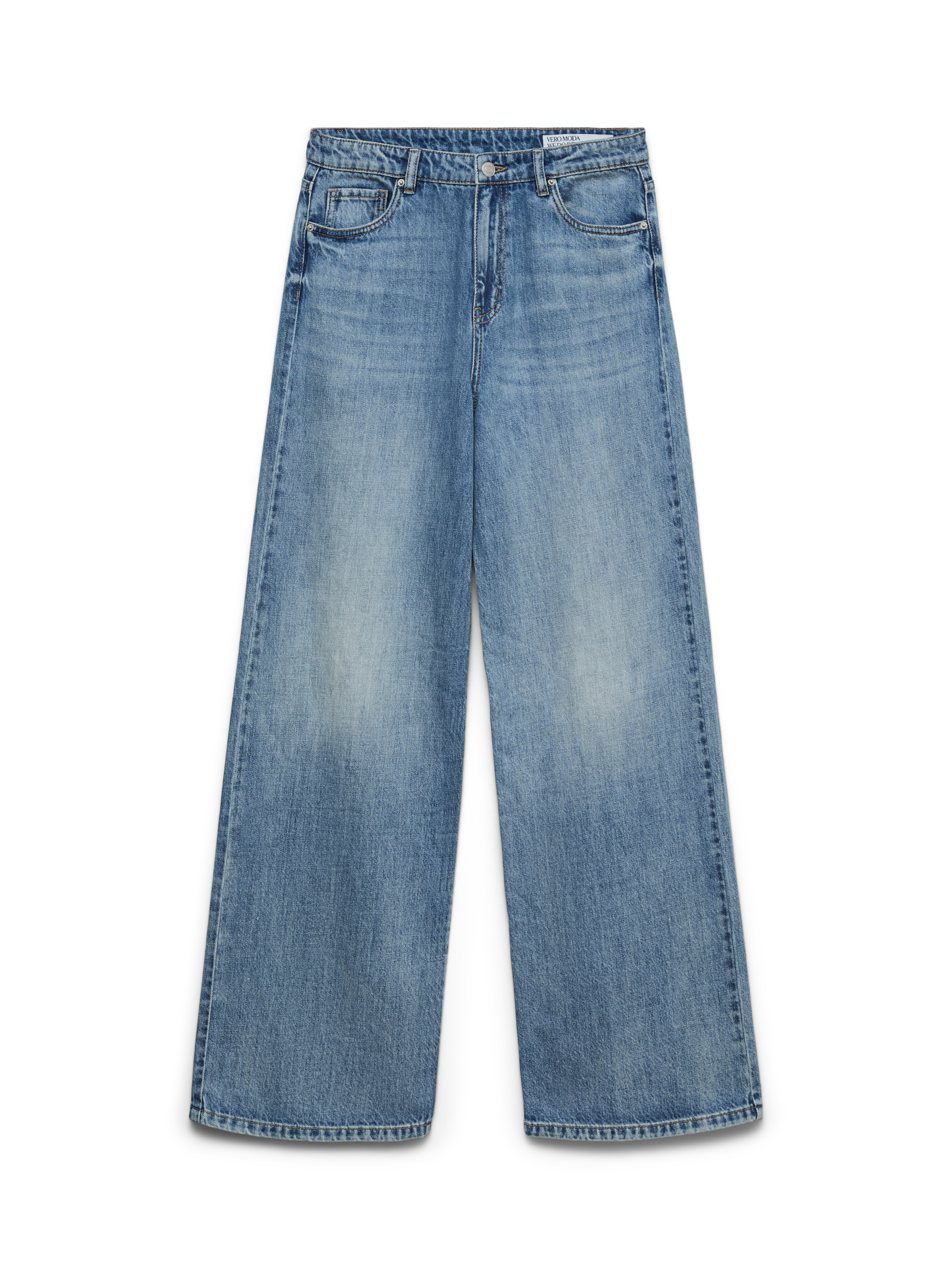 Vero Moda High-waist-Jeans »VMVEGA HR WIDE DENIM JEANS SI389 NOOS« Baumwolle, wide fit, high waist
