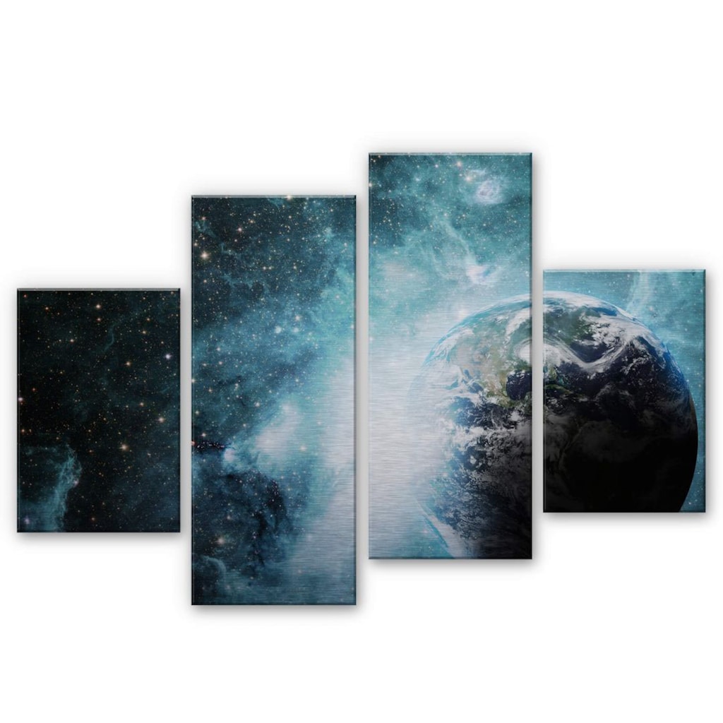 Wall-Art Mehrteilige Bilder »Universum In einer fernen Galaxie«, (Set, 4 St.)