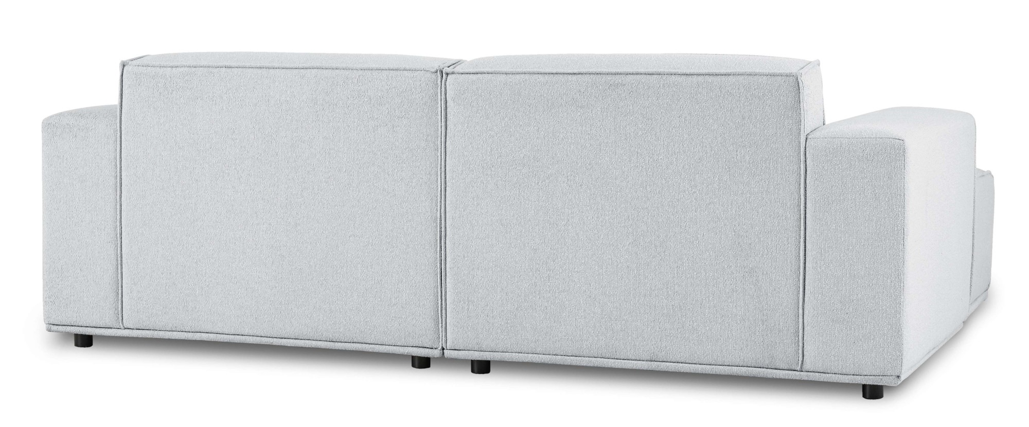 Home affaire Ecksofa »Avelin, 228 cm, L-Form, Chenille, Struktur-Boucle«, mit Wellenunterfederung, Kedernaht, bodentief, Skandi-Design