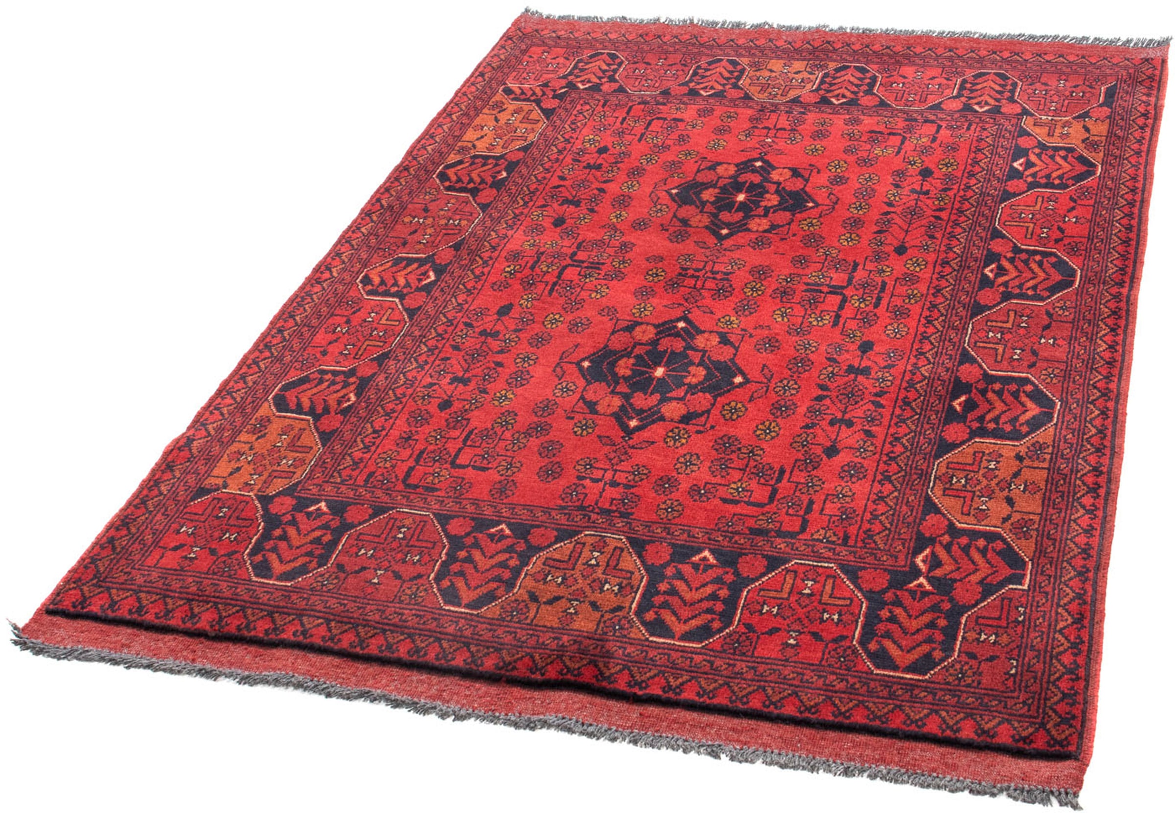 morgenland Orientteppich »Afghan - Kunduz - 145 x 103 cm - dunkelrot«, rech günstig online kaufen