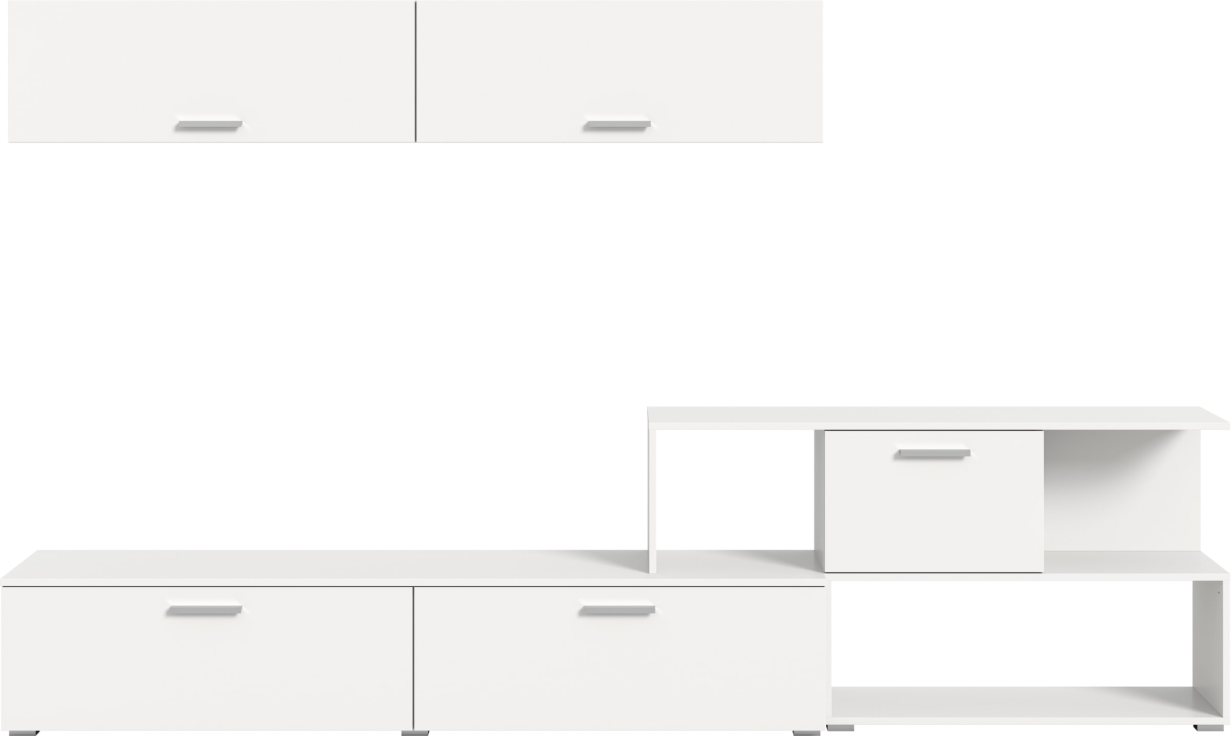 INOSIGN Wohnwand »Pensile, Breite 277 cm, bestehend aus: Lowboard und Hängeschrank«, Wohnkombination, Mediawand, Anbauwand, Wohnzimmer Set