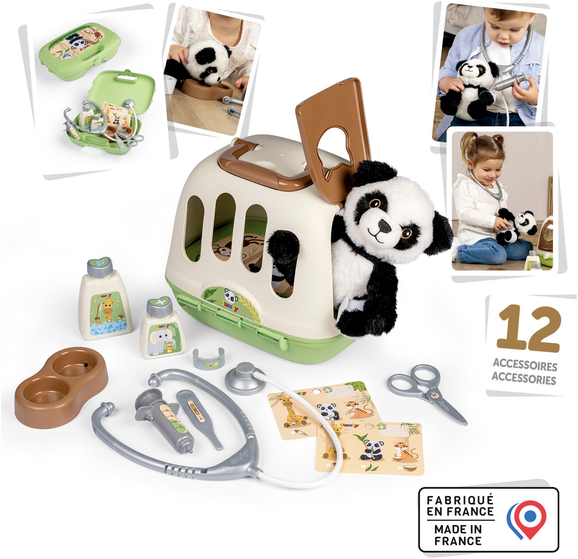 Smoby Spielzeug-Arztkoffer »Tierarzt-Spielset im Koffer + Panda«, Made in Europe