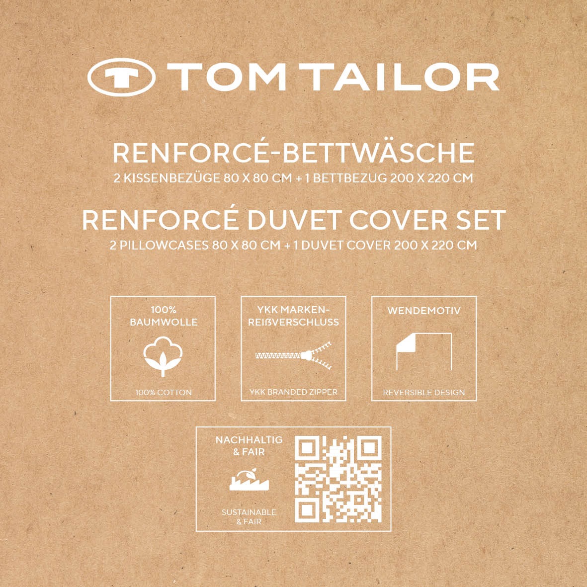 TOM TAILOR HOME Bettwäsche »FRESH FLOWERS 135x200cm, 155x220cm oder 200x220cm«, new bedroom, mit farbigem Markenreißverschluss