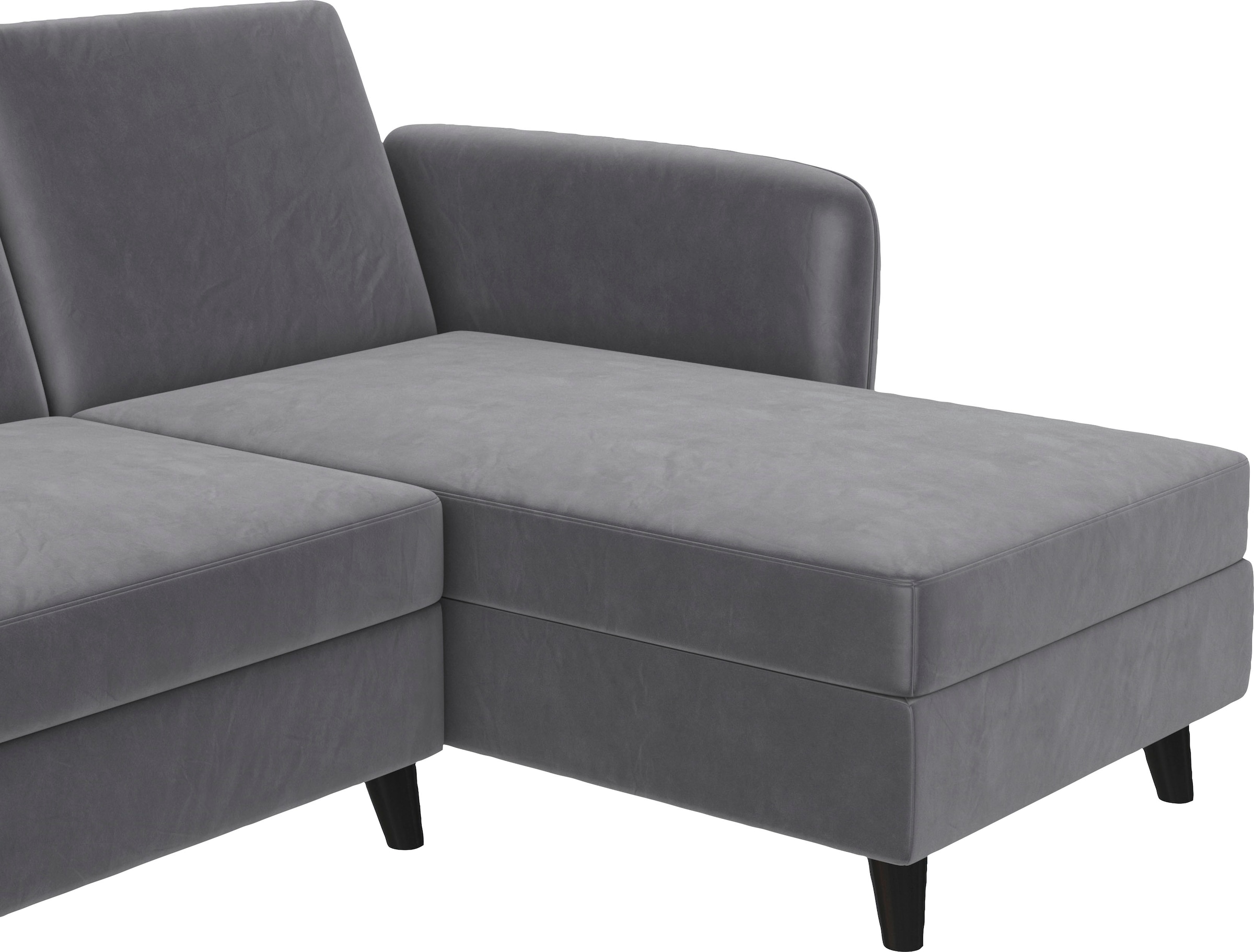 Dorel Home Ecksofa »Perry, L-Form,« Rückenlehne, verschiedene Farbvarianten, Sitzhöhe 43 cm, Breite 219 cm