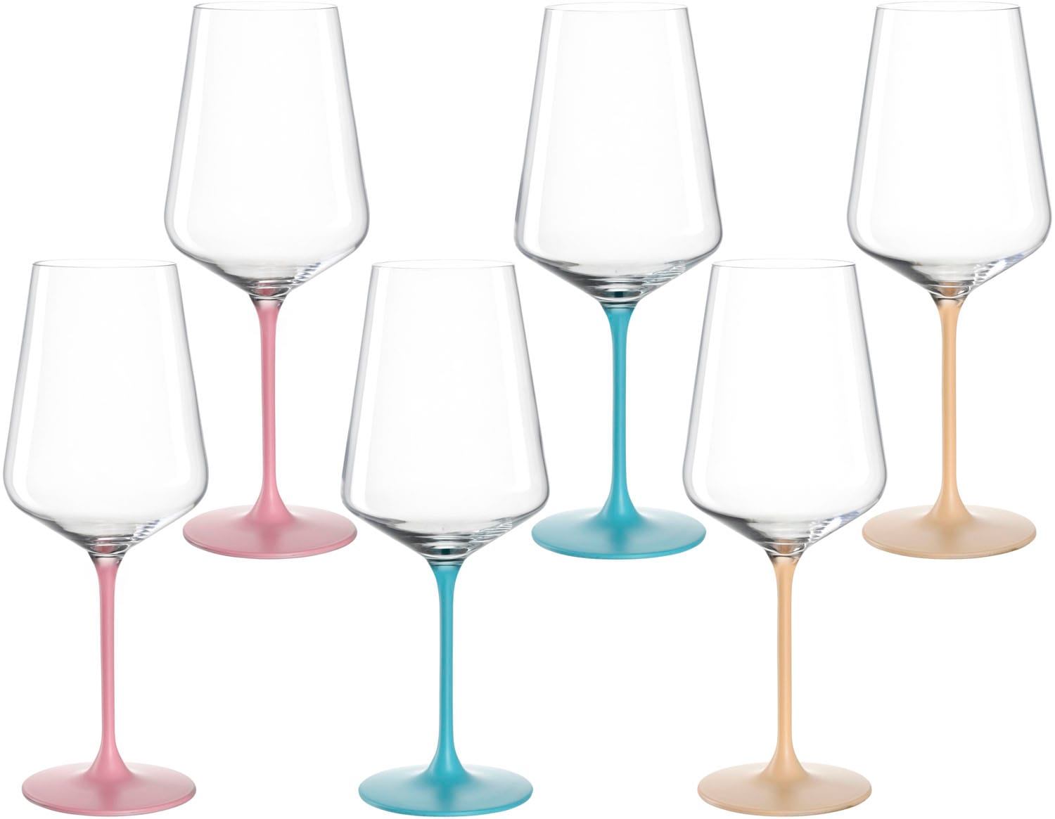 LEONARDO Weinglas »Kelchglas BRERA, 560 ml, farbig sortiert, 6er-Set« spülm günstig online kaufen