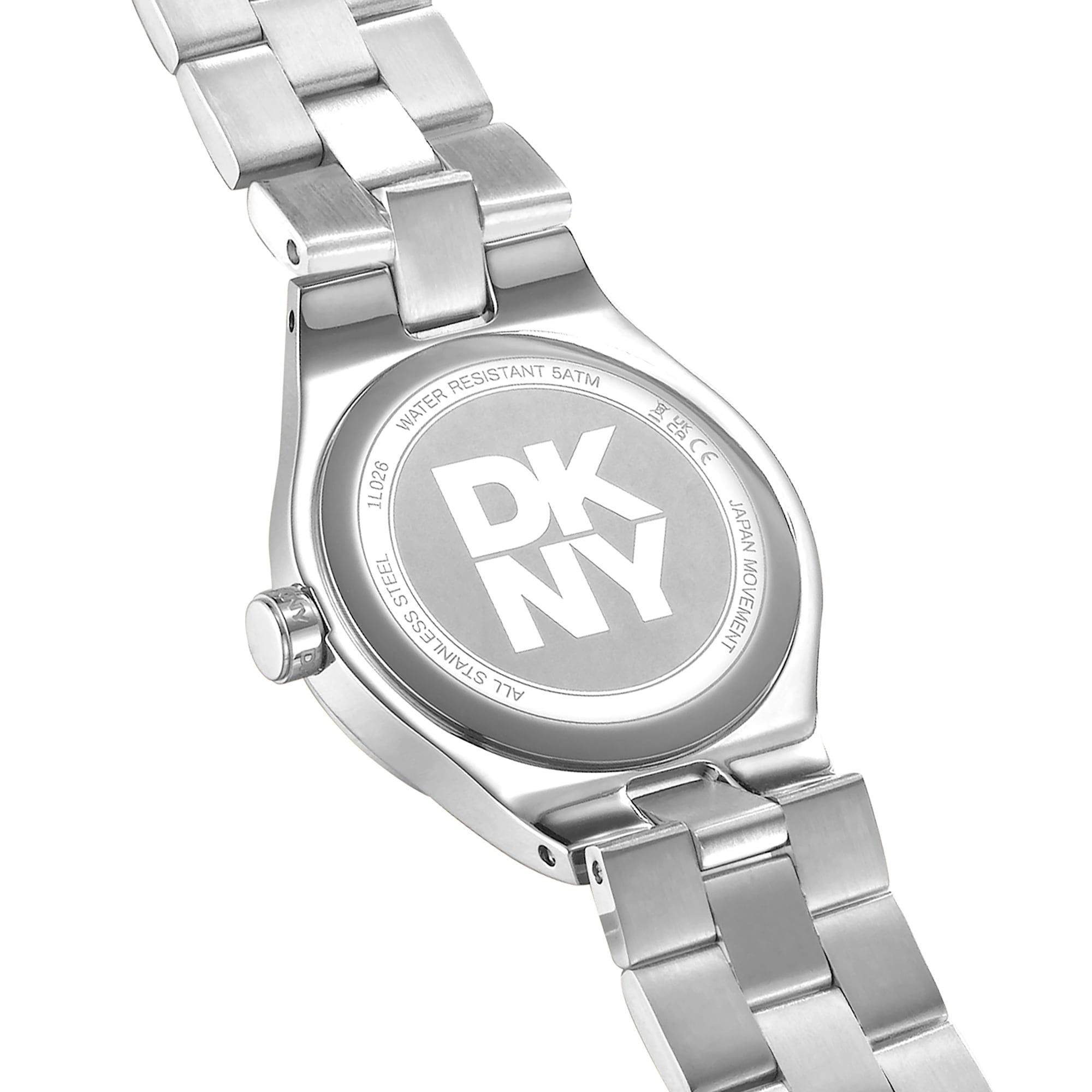 DKNY Quarzuhr »Parsons Midi« Armbanduhr, Damenuhr, Edelstahlarmband, analog