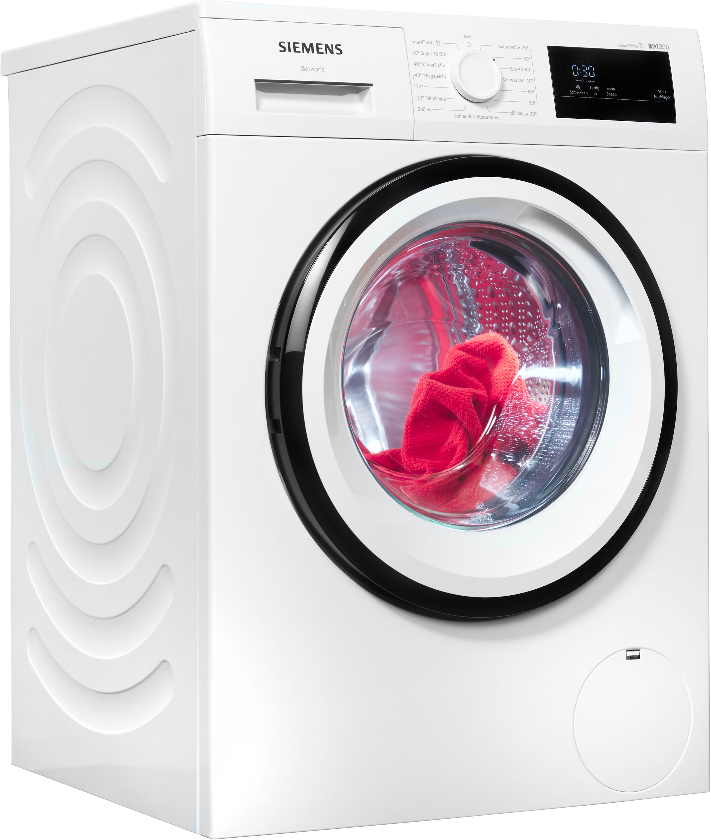 Waschmaschine »WM14N0A4«, iQ300, WM14N0A4, 8 kg, 1400 U/min, smartFinish – glättet...