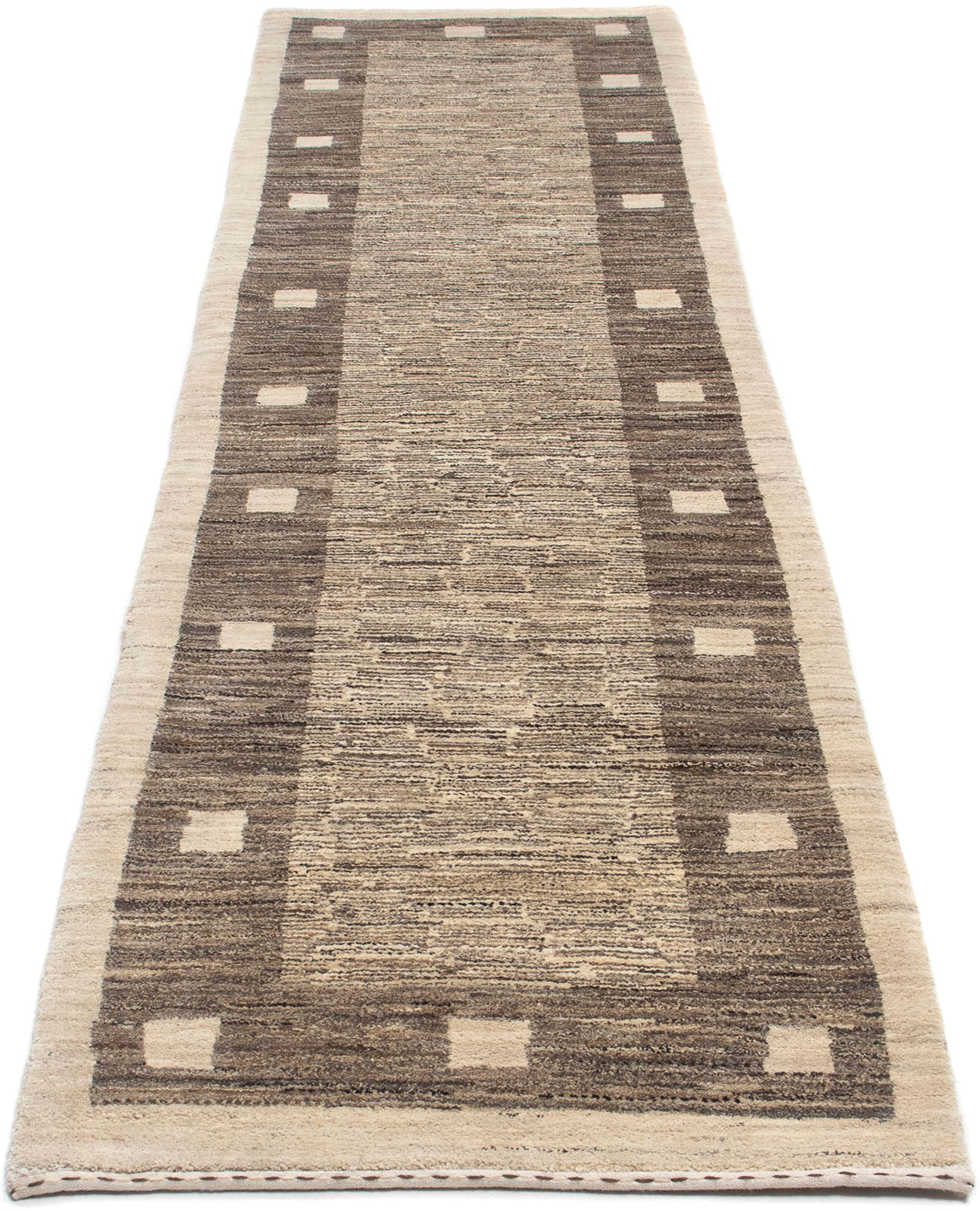 morgenland Wollteppich »Gabbeh - Perser - 300 x 74 cm - beige«, rechteckig, günstig online kaufen