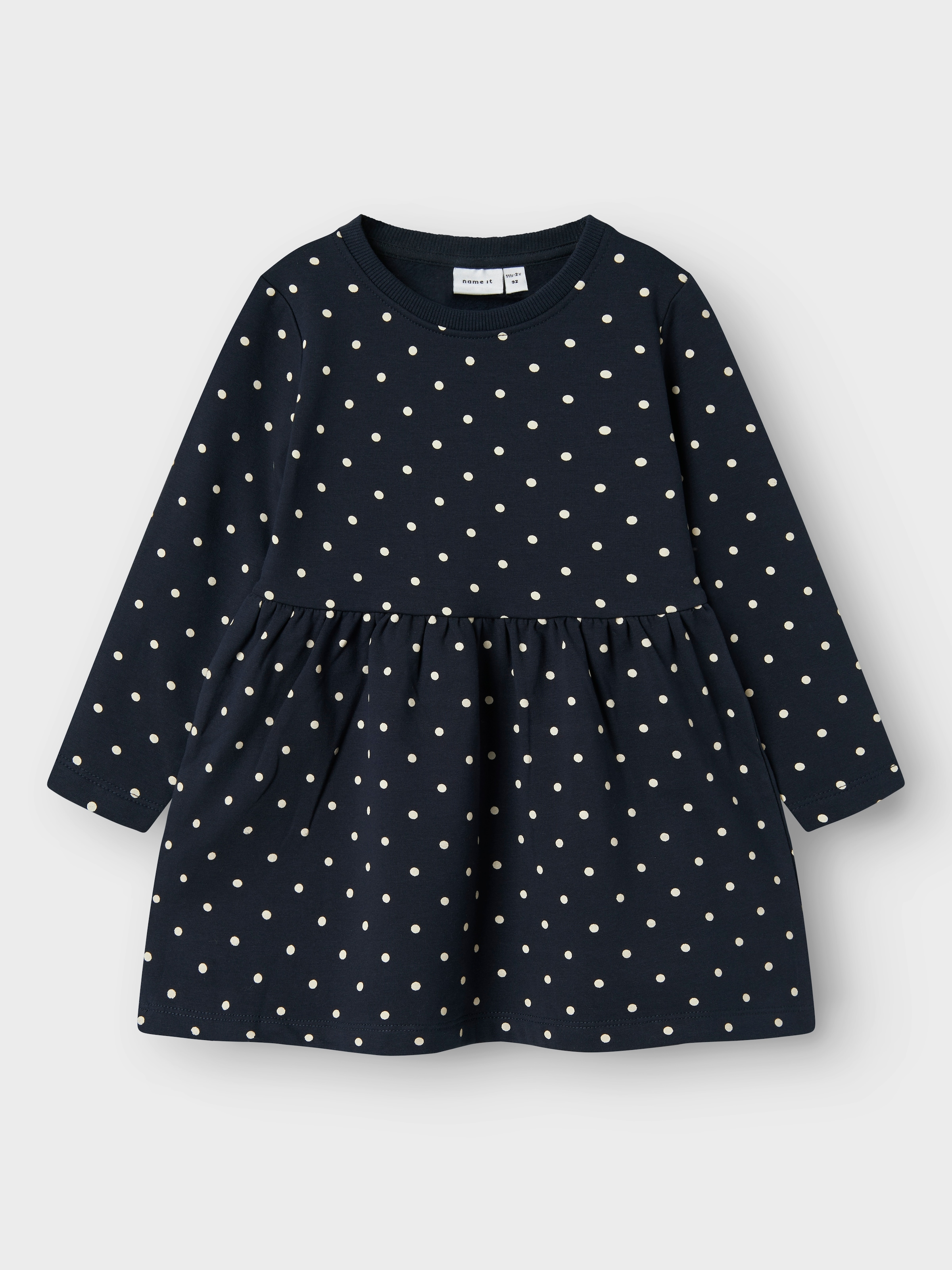 Name It Sweatkleid »NMFDAVINA LS SWEAT BRU DRESS NOOS« im tollen Alloverprint