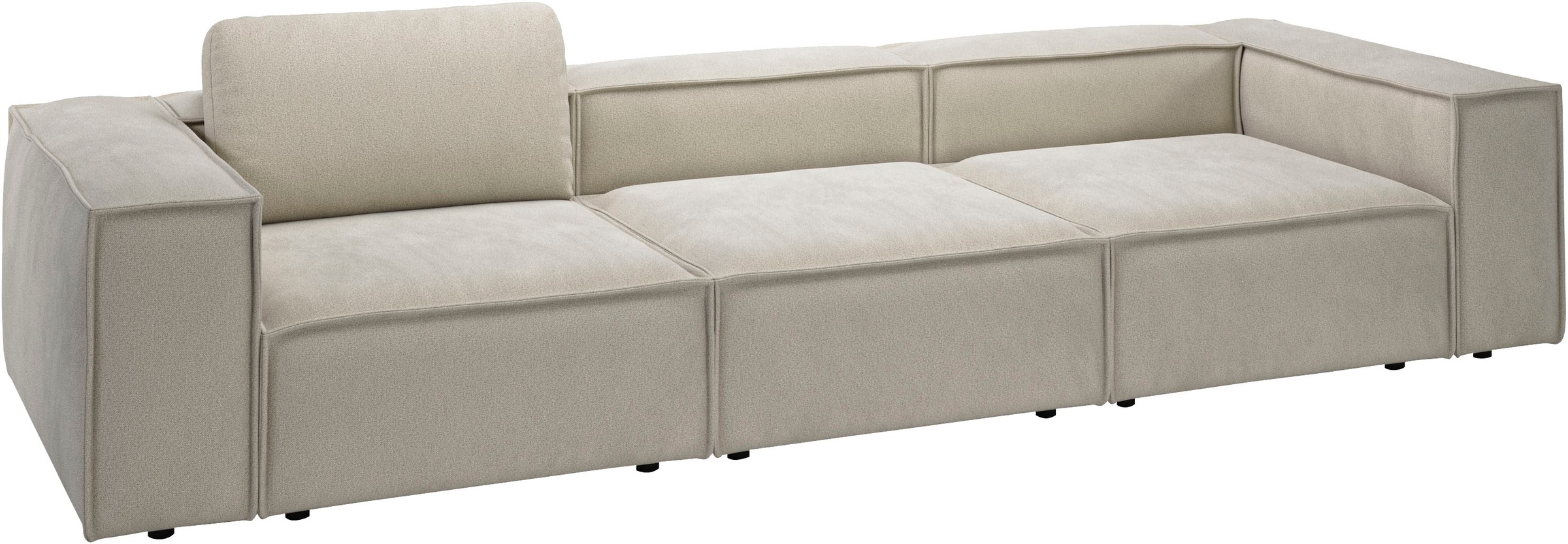 Places of Style 3,5-Sitzer »Watertown, modernes Big-Sofa XXL, 336 cm Breite, auch in Feincord«, Riesiges Designersofa mit viel Platz & weichen Bezügen in Trendfarben