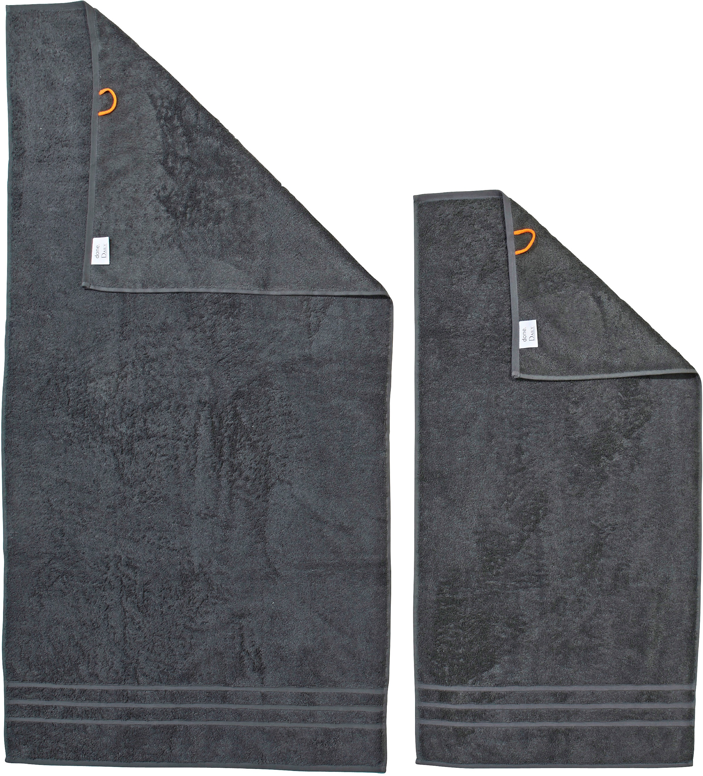 done.® Handtuch Set »Daily Uni«, (Set, 4 St., 2 Handtücher (50x100 cm)-2 Du günstig online kaufen
