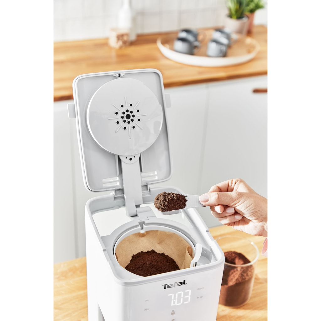 Tefal Filterkaffeemaschine »CM6931 Sense«, 1,25 l Kaffeekanne, Digital-Anzeige, Glaskanne mit Deckel, Kapazität für 10 - 15 Tassen