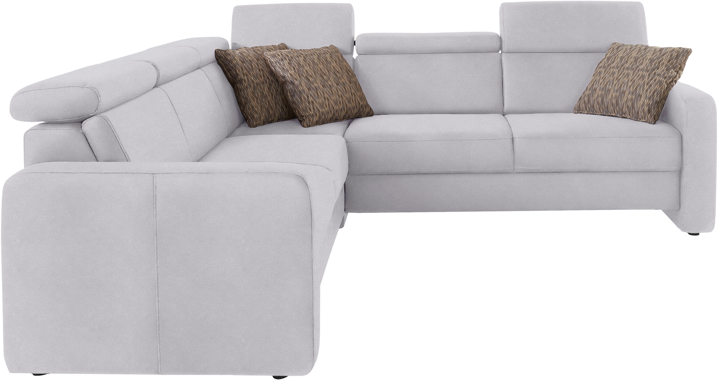 sit&more Ecksofa »Bologna L-Form«, Kopfteilverstellung, wahlweise mit Bettfunktion und Schubkasten