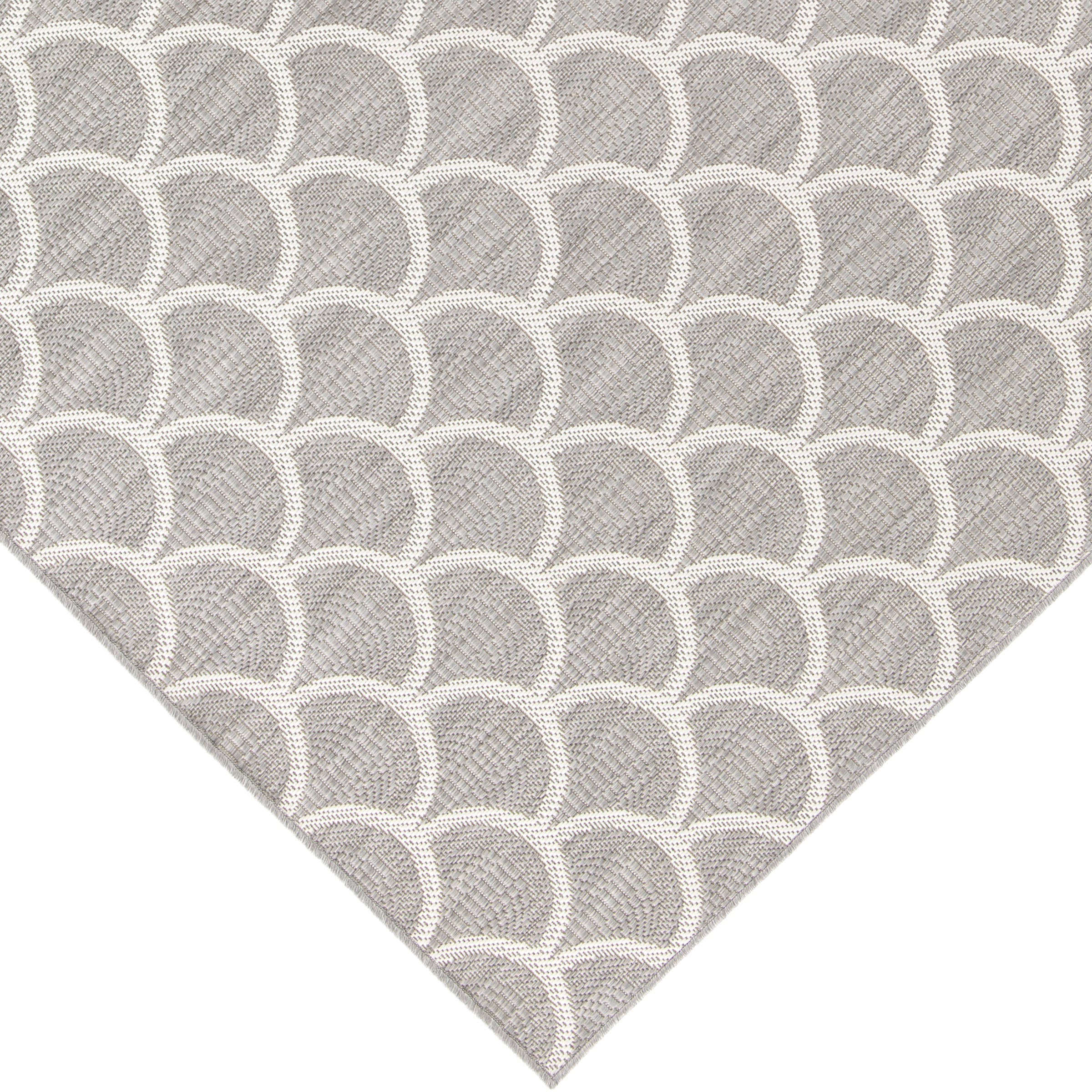 Primaflor-Ideen in Textil Teppich »Outdoorteppich RENEW - Arcs«, rechteckig, 4 mm Höhe, Flachgewebe, boho, In- und Outdoor geeignet, Balkon & Terrasse