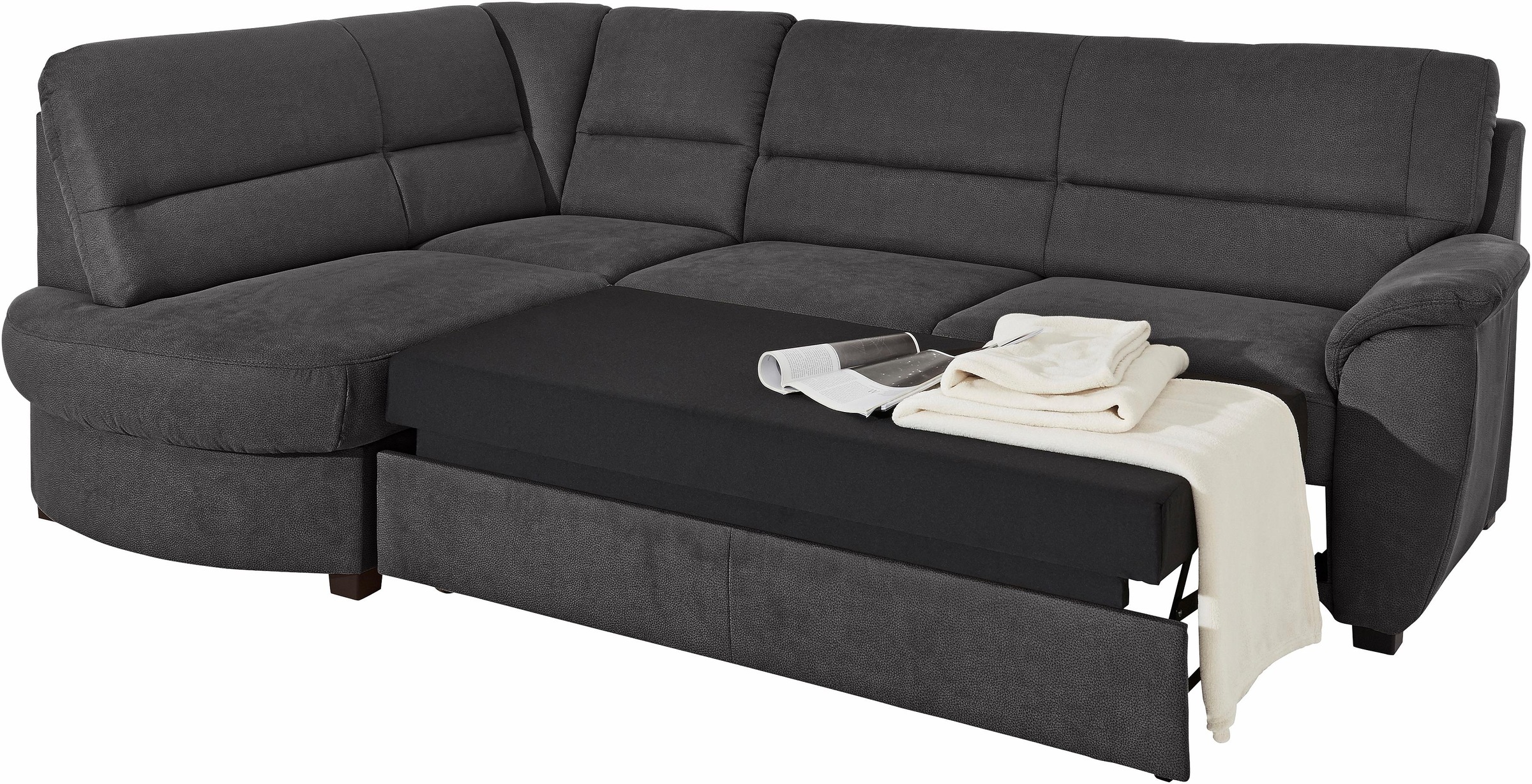 sit&more Ecksofa »Pandora L-Form«, wahlweise mit Bettfunktion und Bettkaste günstig online kaufen