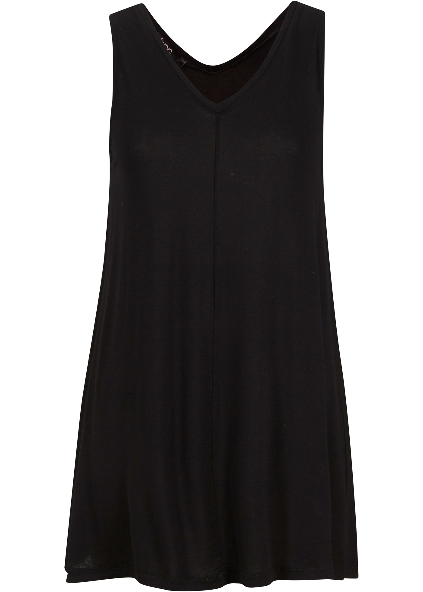 bonprix Longtop A-Linie, V-Ausschnitt, aus Viskose und Elasthan