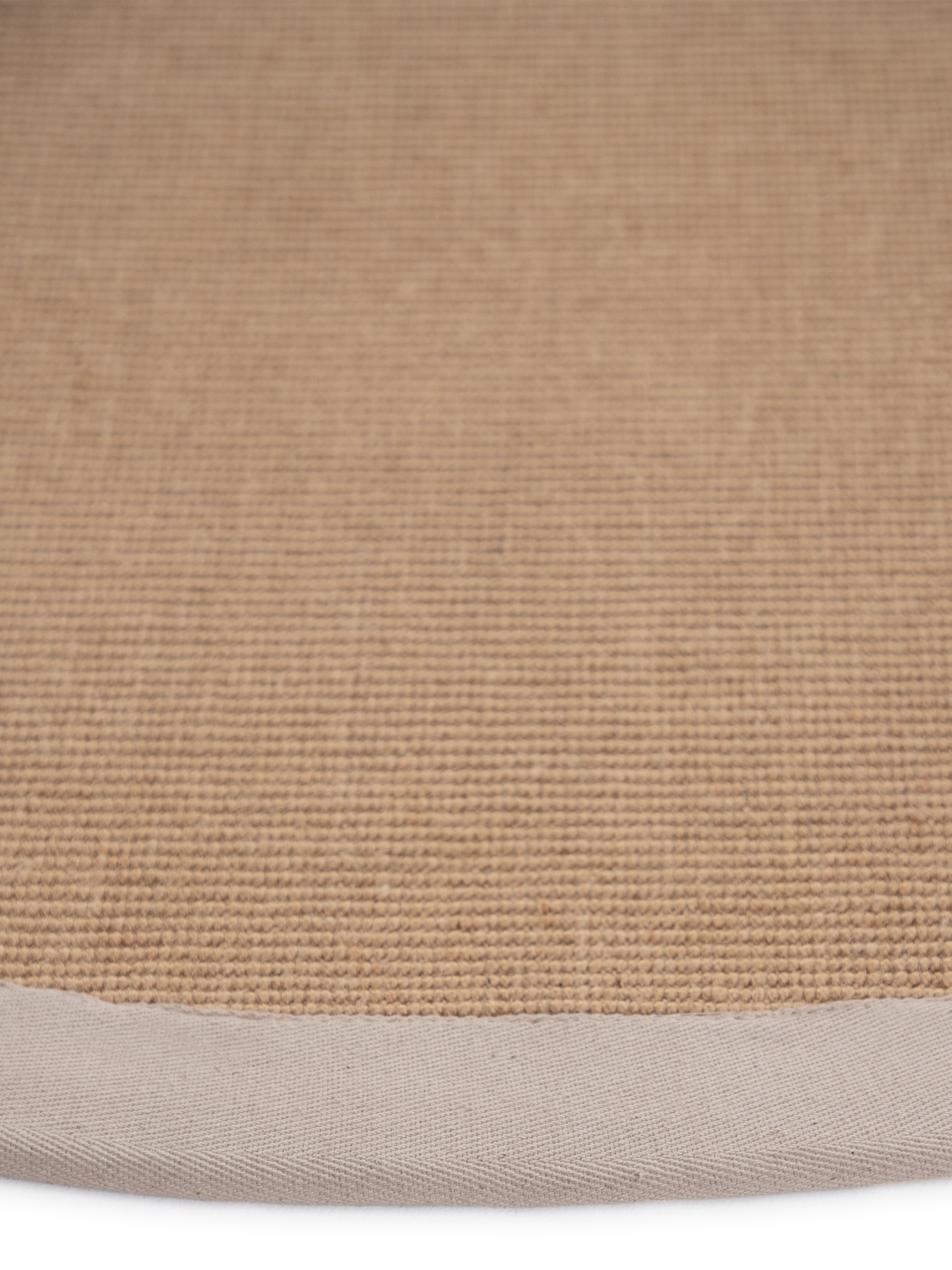 carpetfine Sisalteppich »Sisal«, rund, 5 mm Höhe, mit farbiger Bordüre, Anti-Rutsch Rückseite