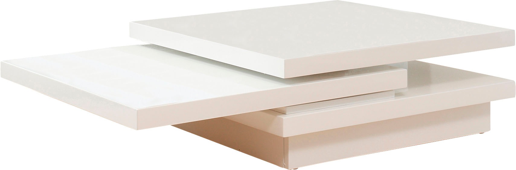 SalesFever Couchtisch »- im edlen Look« Drehbare Tischplatte - 360 Grad Fle günstig online kaufen