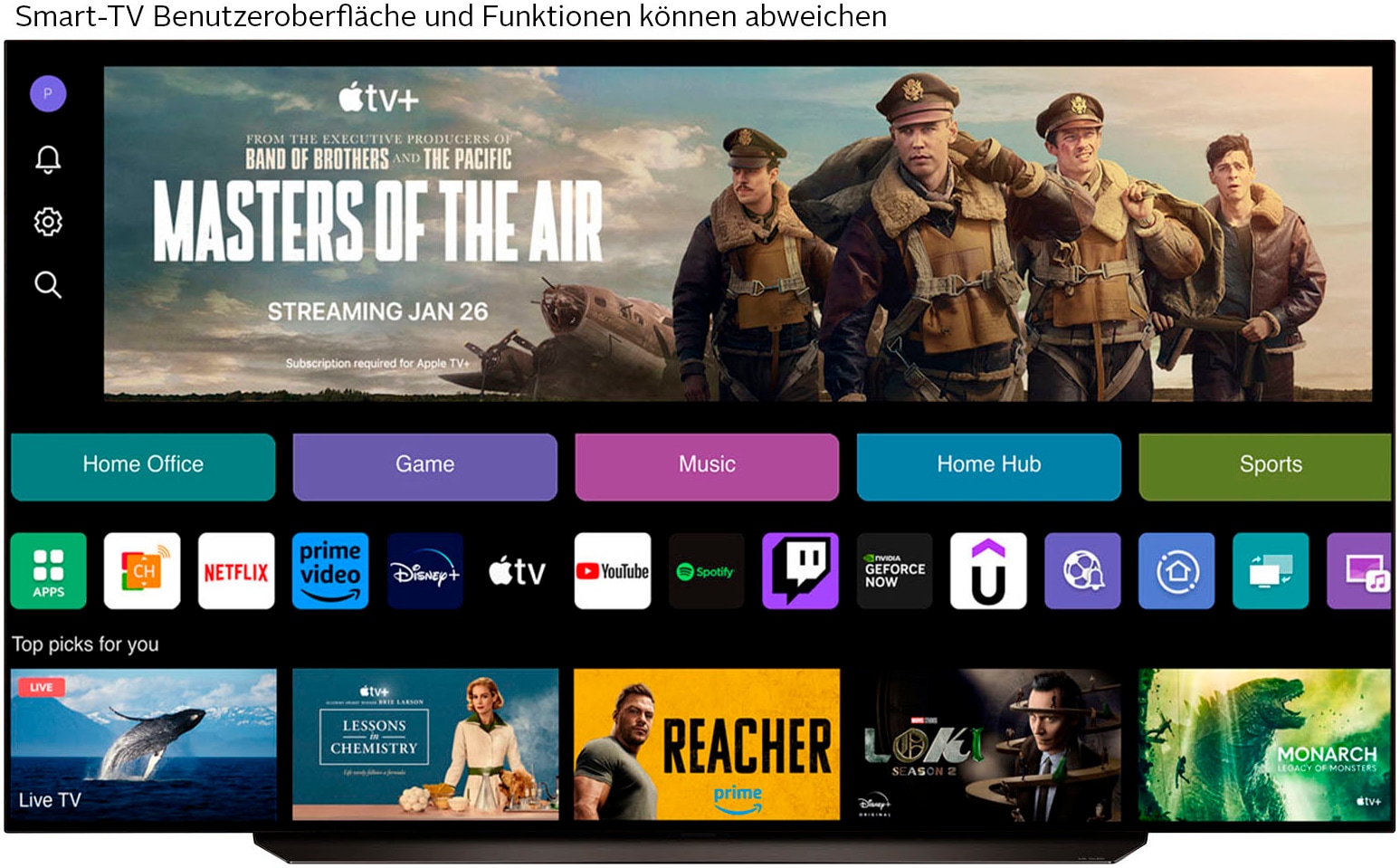 LG OLED-Fernseher »OLED83C47LA«, 4K Ultra HD, Smart-TV