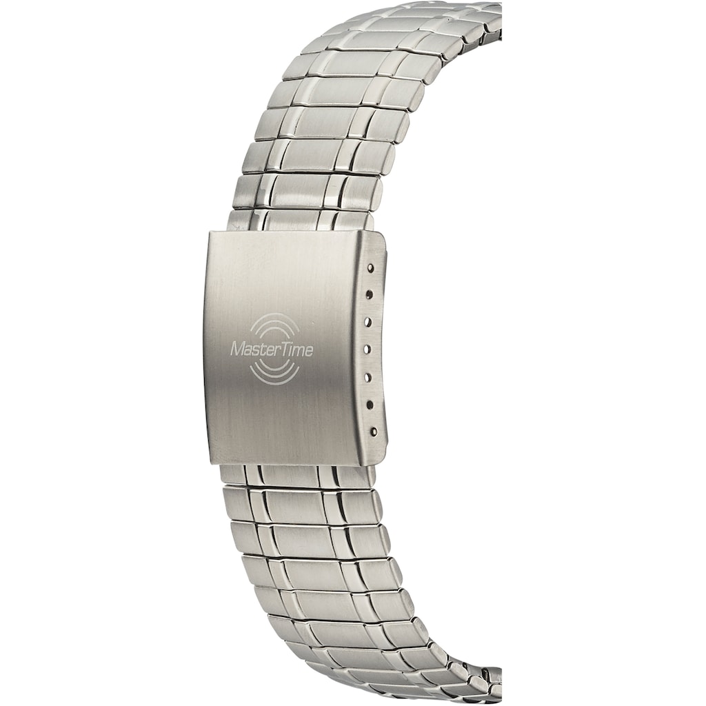 MASTER TIME Funkuhr »MTGA-10306-12M«, Armbanduhr, Quarzuhr, Herrenuhr, Datum, Langzeitbatterie
