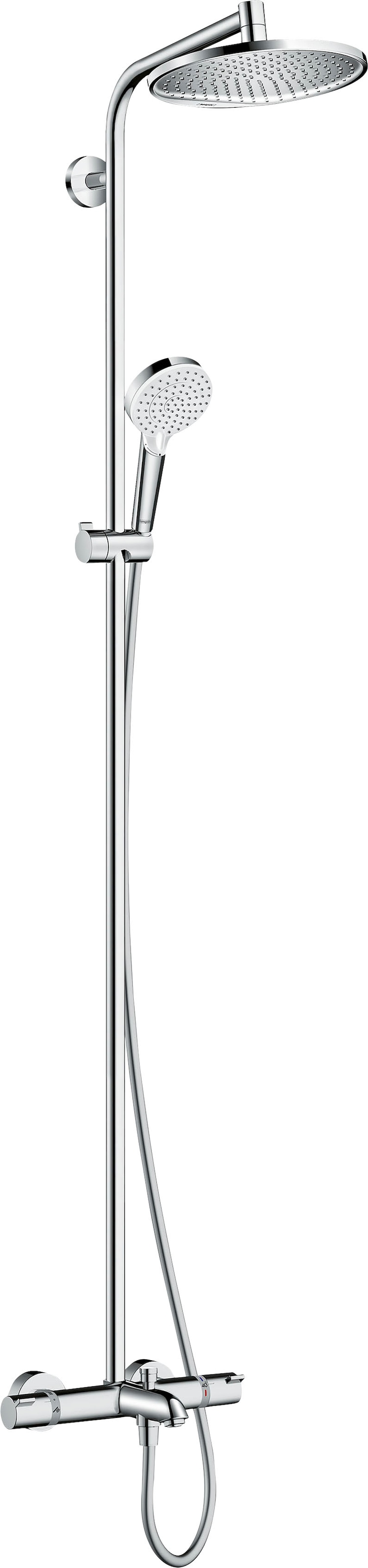 hansgrohe Duschsystem »Crometta S«, (Komplett-Set), 24cm, mit Wannenthermos günstig online kaufen