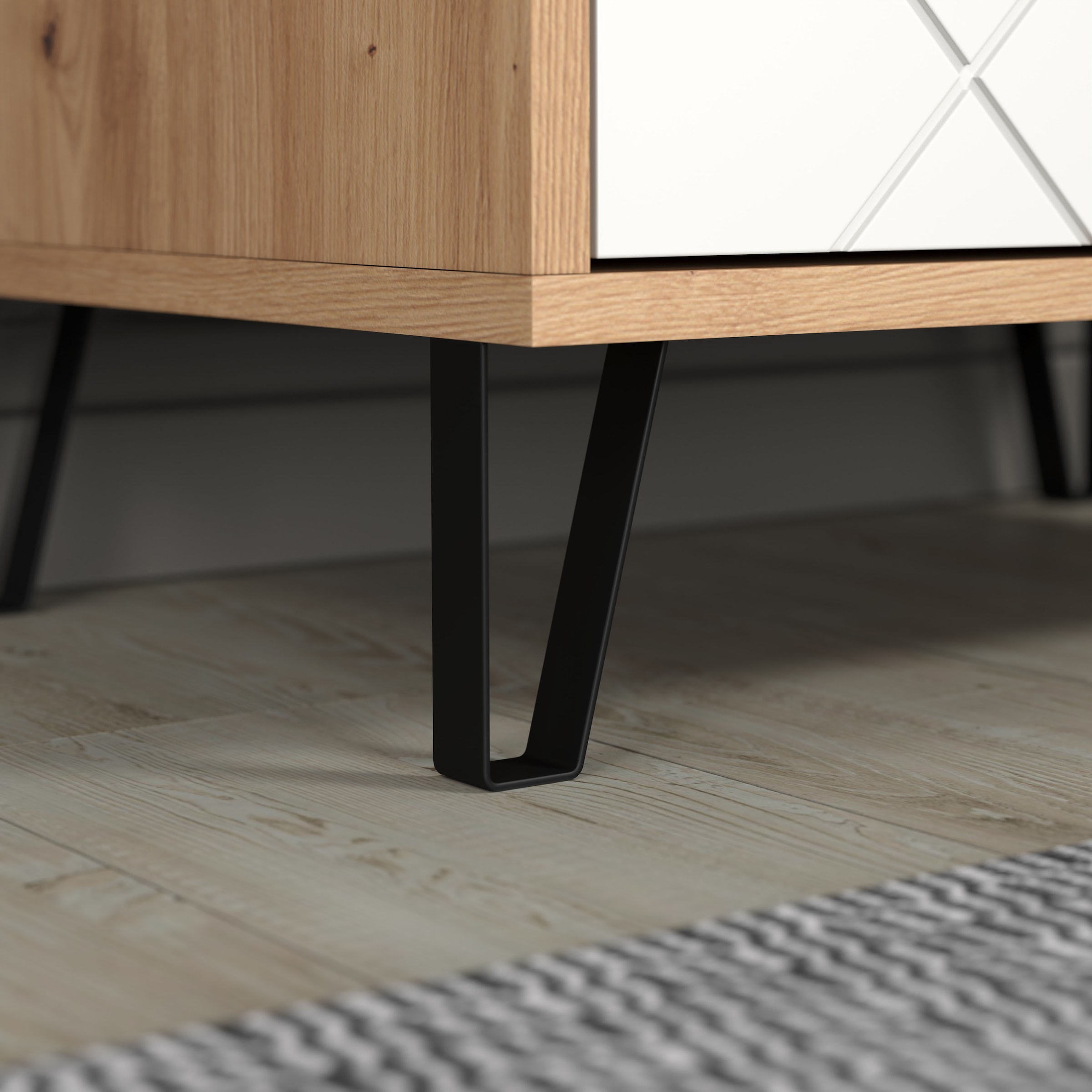 Places of Style Sitzbank »Tarragona«, (1 St.), elegante Schuhbank mit 2 Fächern und Soft-Close - (B/T/H) 63/40/56 cm