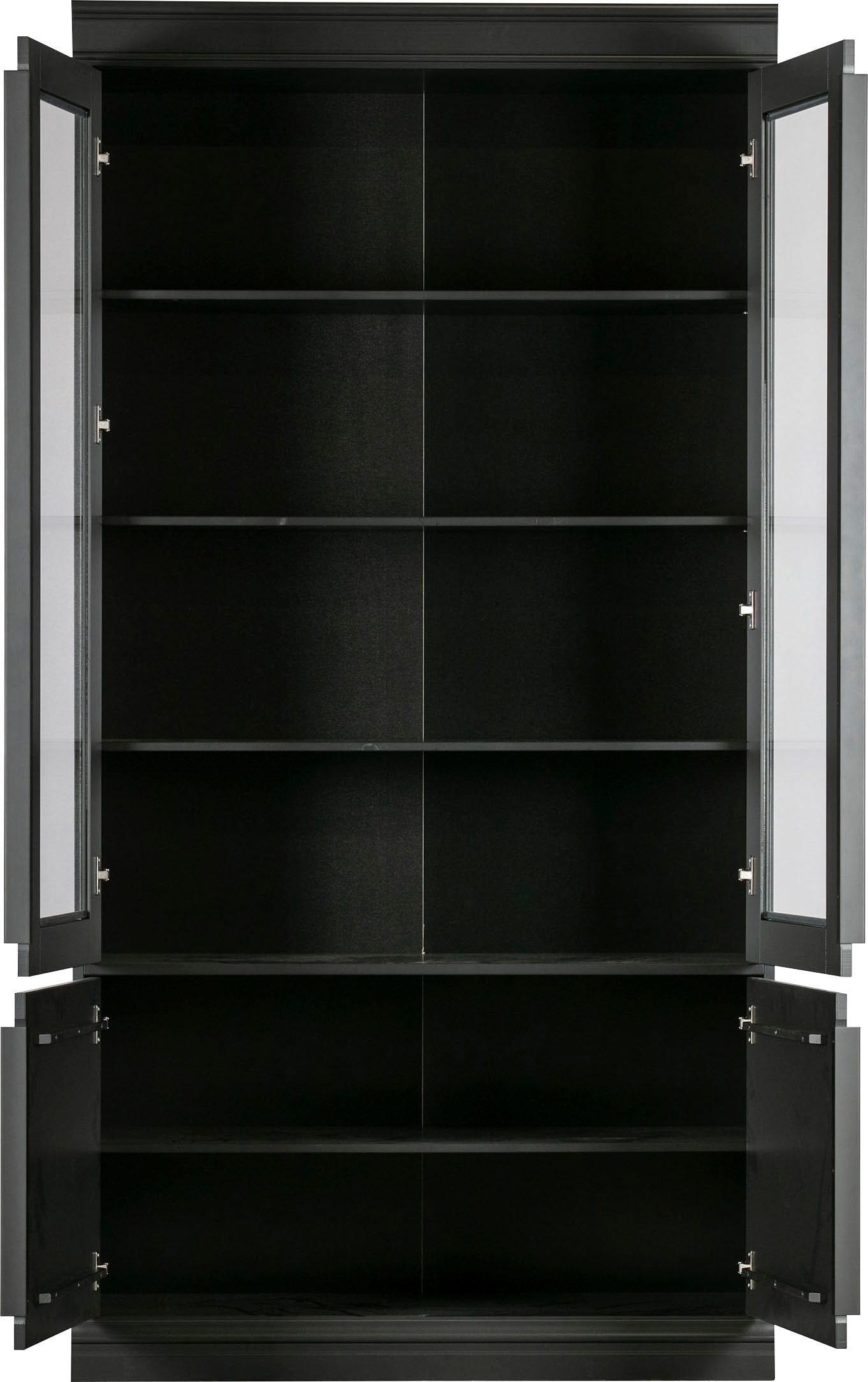 WOOOD Vitrine »Organize«, mit Glastüren, aus Kiefernholz, H 215 cm x B 110 cm