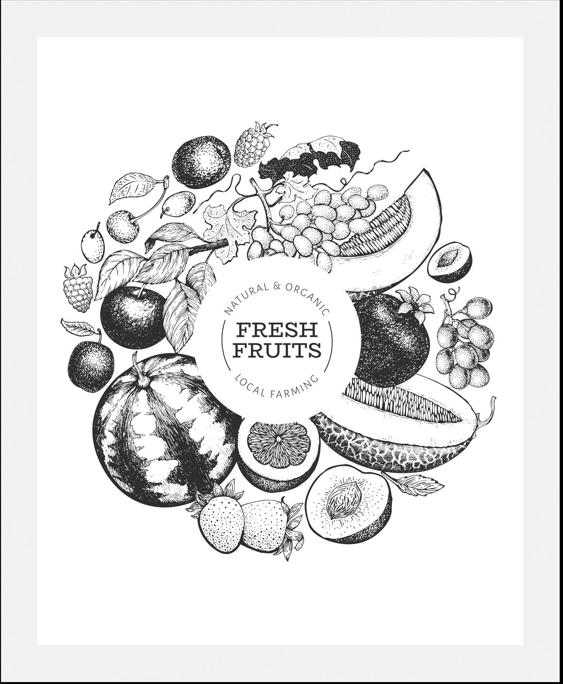 queence Bild »Fresh Fruits«, Obst-Obst Bilder-Essen-Lebensmittel-Kunst-Abst günstig online kaufen