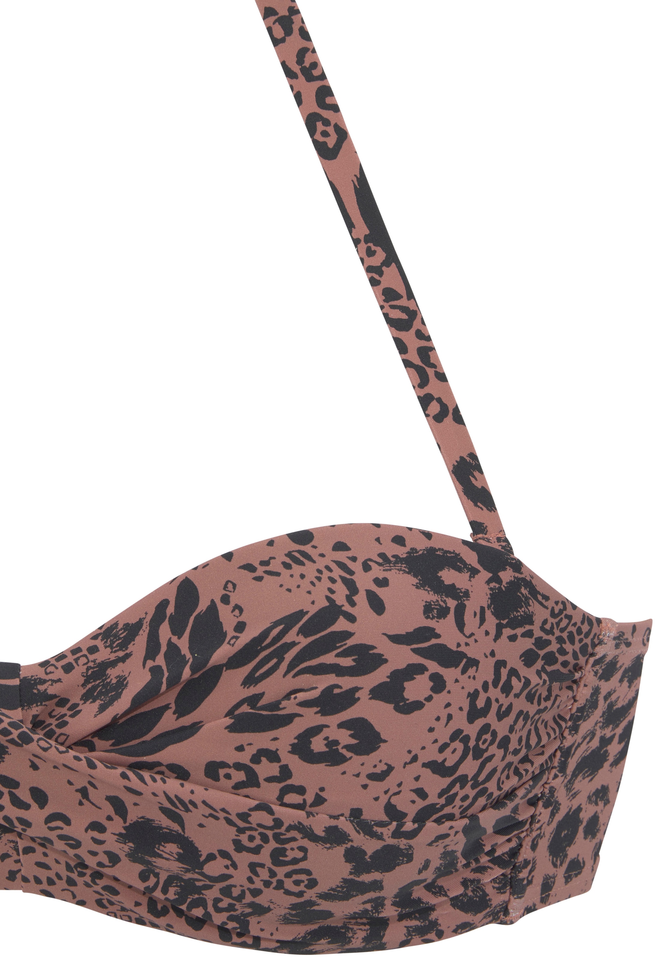 LASCANA Bügel-Bandeau-Bikini-Top »Asha«, im Animal-Design