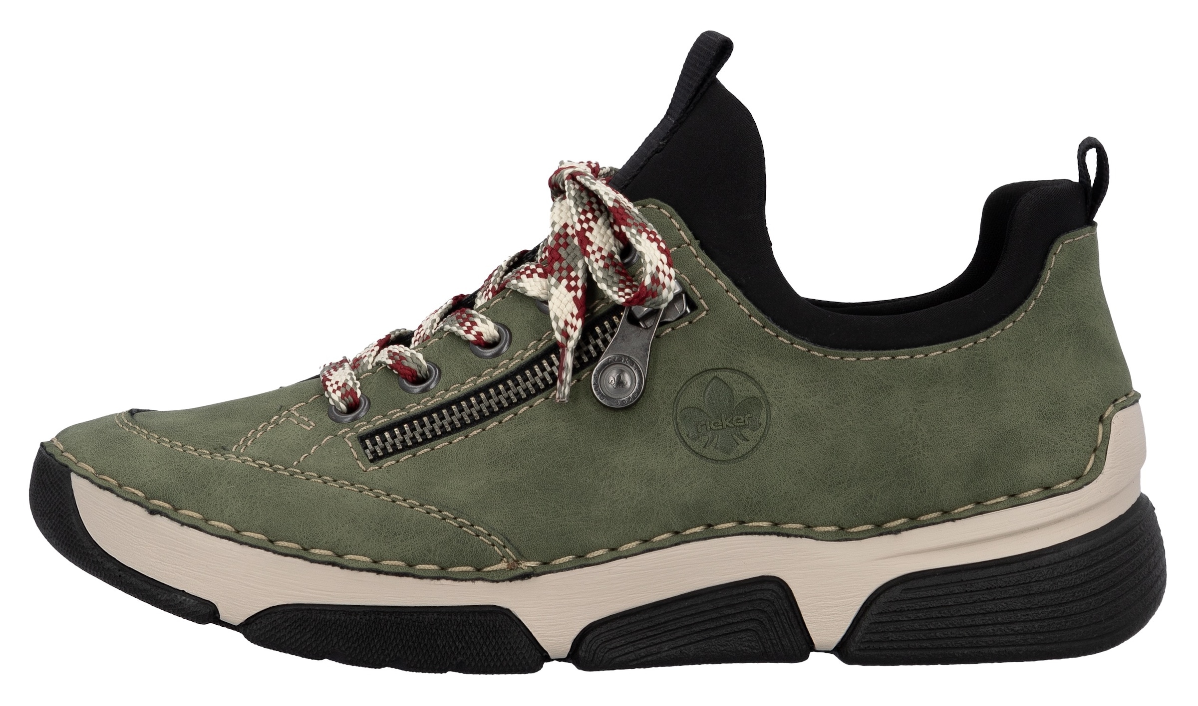 Rieker Slip-On Sneaker, Schlupfschuh, Halbschuh, Freizeitschuh mit weicher Innensohle