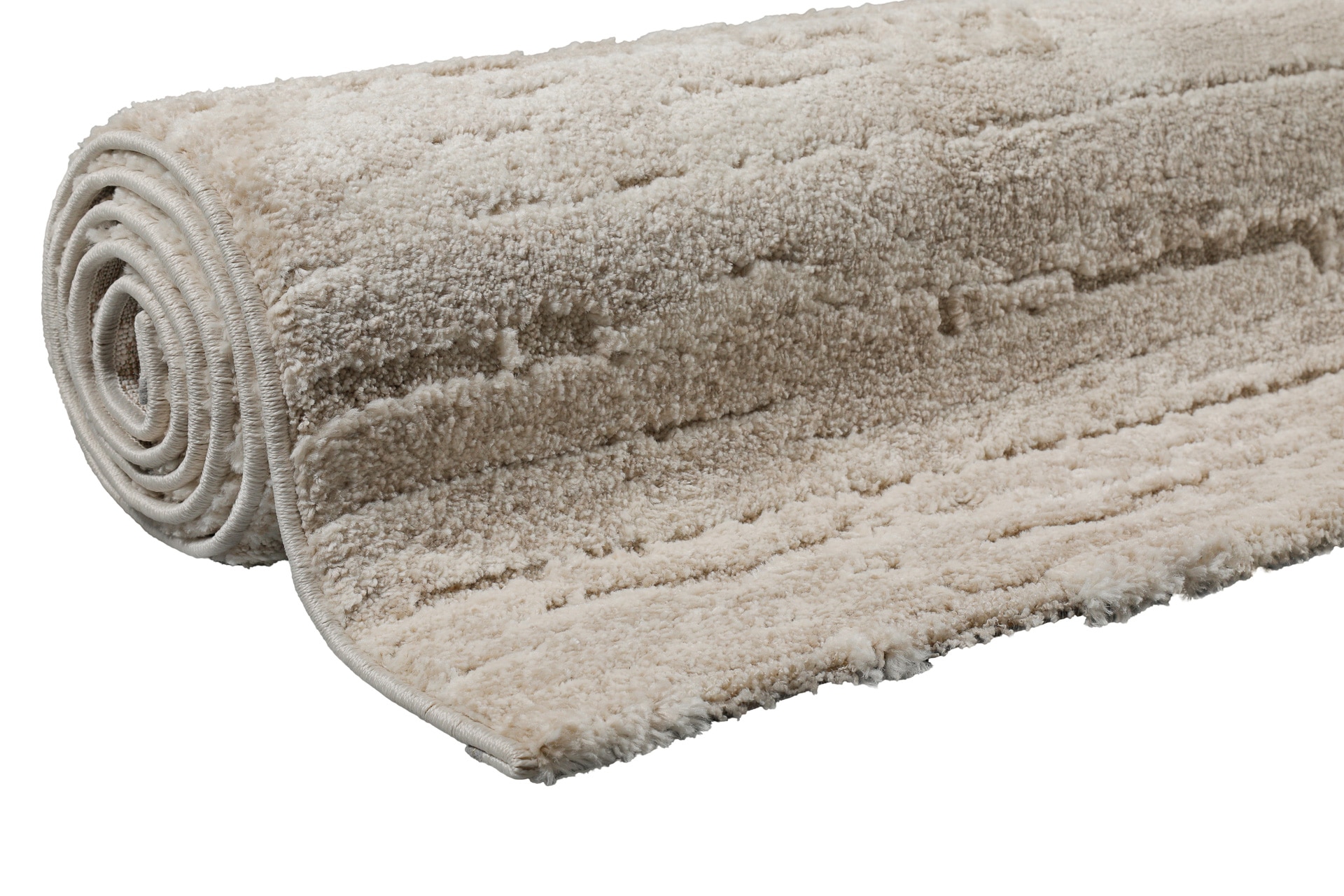 Wecon home Teppich »Peer« rechteckig 18 mm Höhe Gewebt, Hoch-Tief, pflegeleicht, meliertes Muster, Scandi, Wohnzimmer