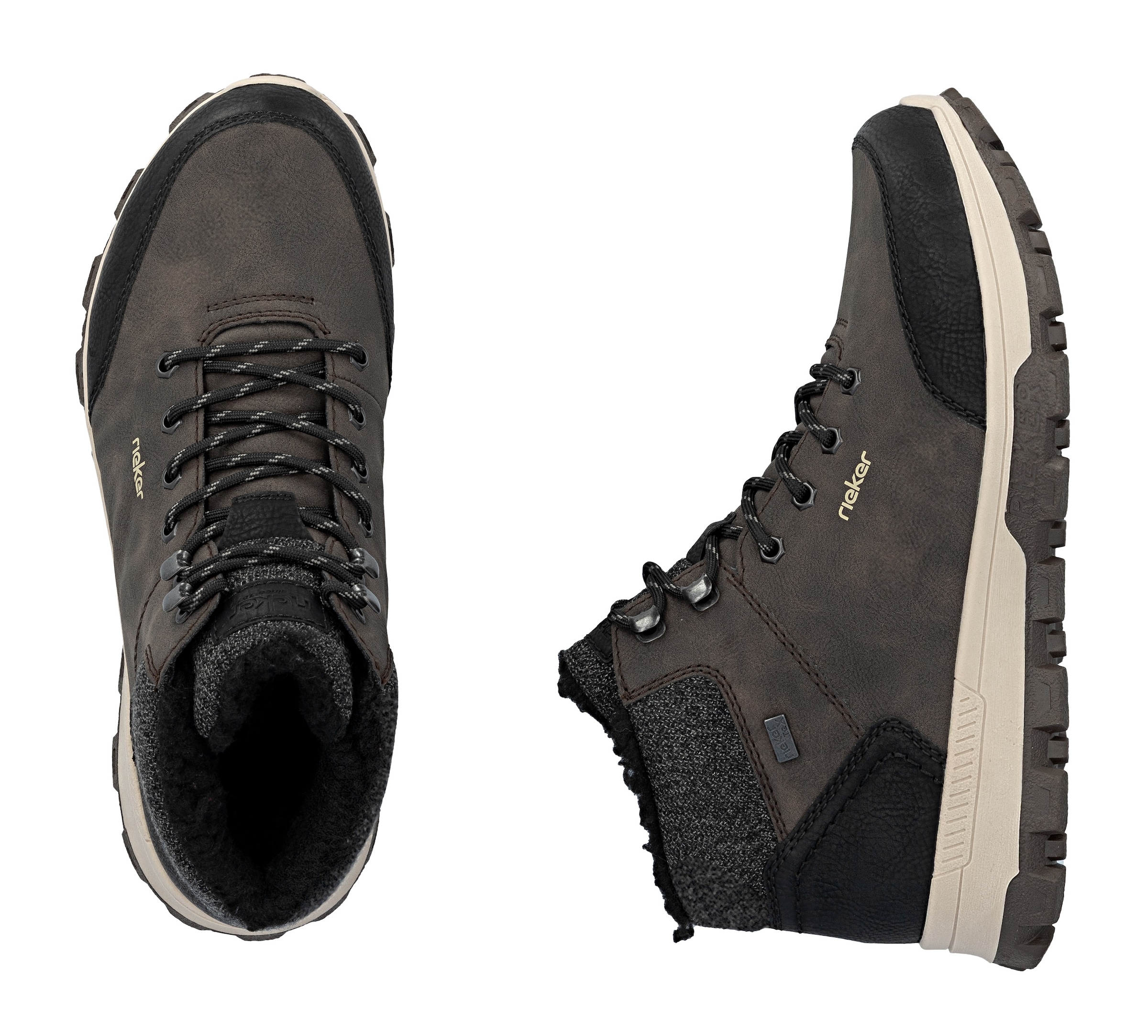 Rieker Winterboots, mit komfortabler SoftFoam-Innensohle, Freizeitschuh, Schnürschuh