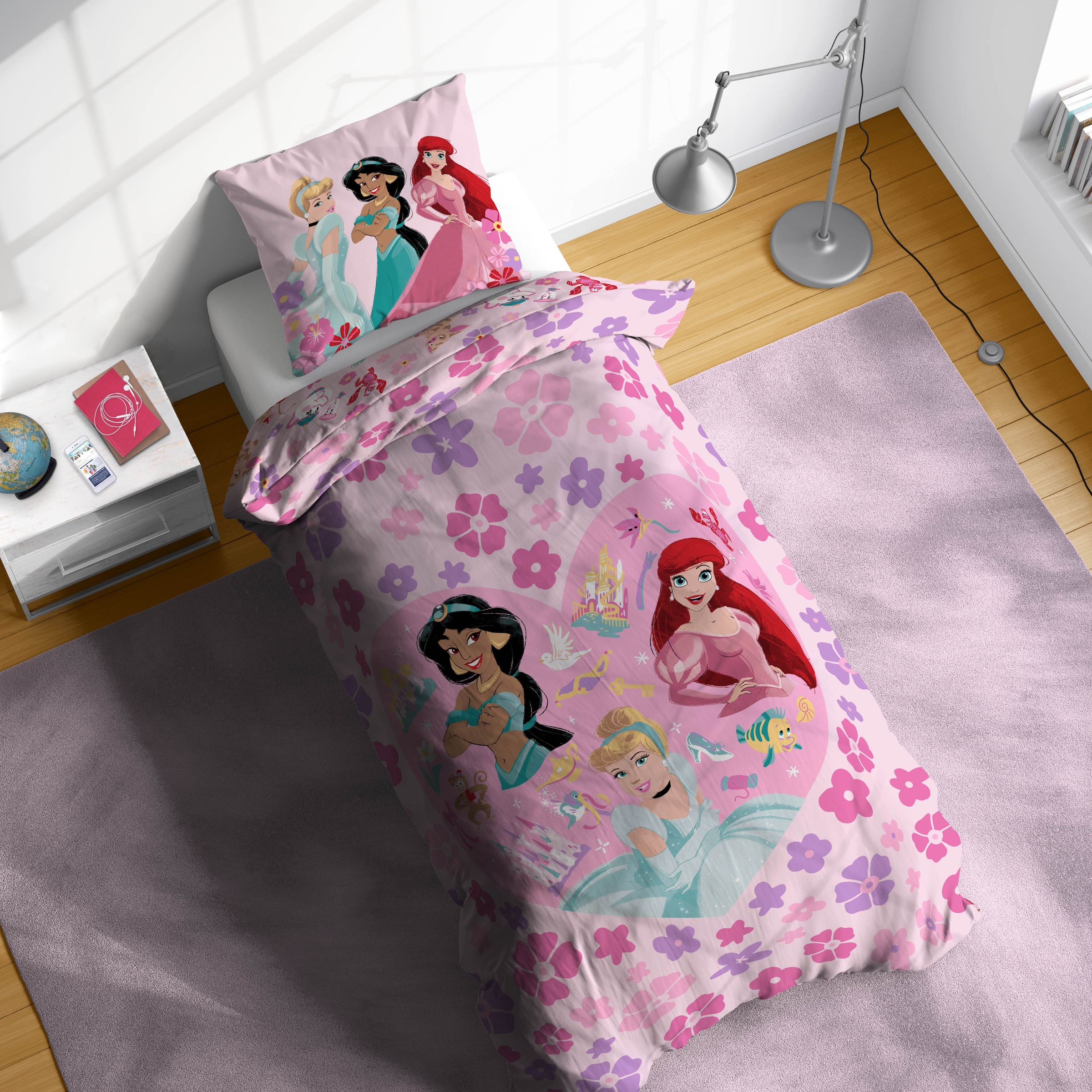 Disney Kinderbettwäsche »Disney Princess Wonderful« 2 100% Baumwolle