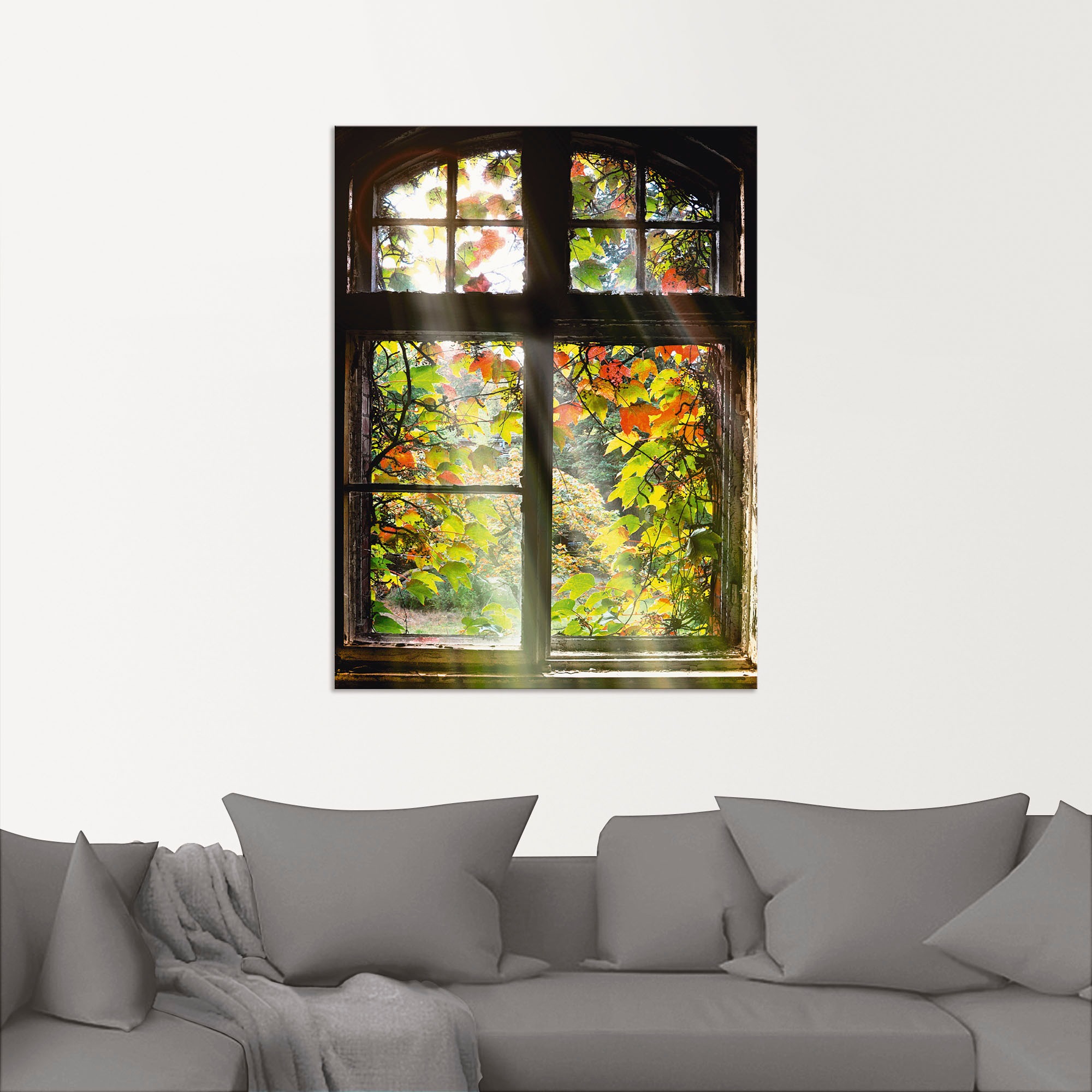 Artland Wandbild »Altbau«, Fenster & Türen, (1 St.), als Alubild, Outdoorbild, Leinwandbild, Poster, Wandaufkleber