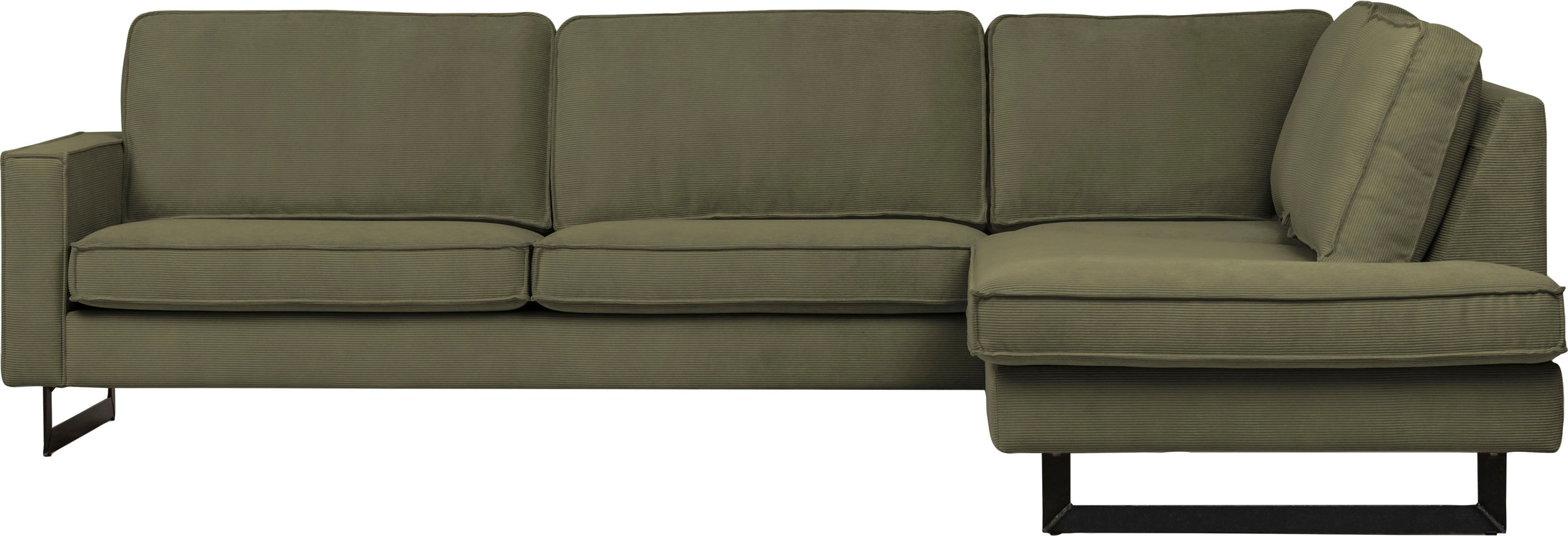Home affaire Ecksofa »Pinto, 290 cm, Cord, Chenille, Lederoptik, Ottomane l günstig online kaufen