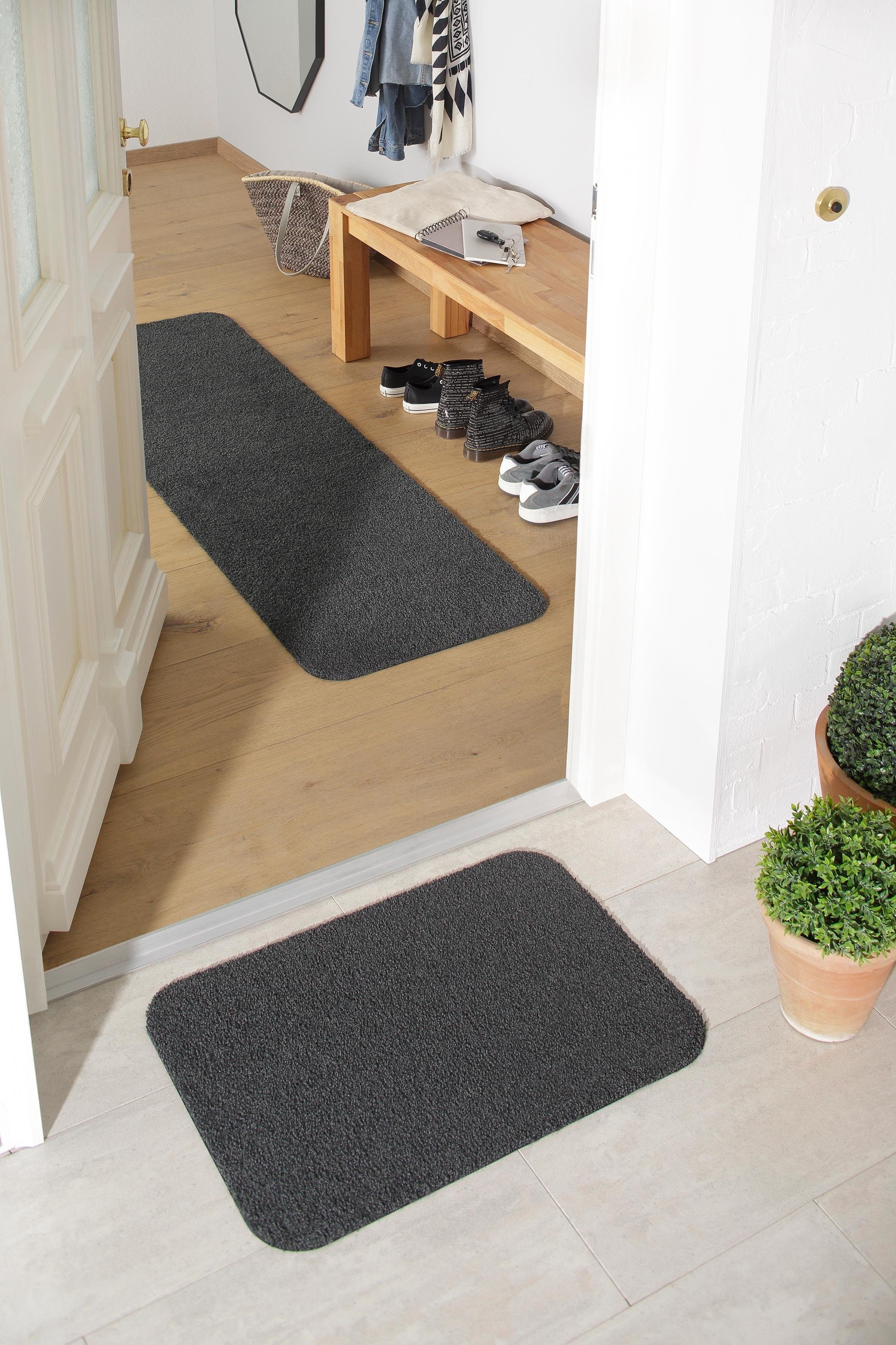 my home Fußmatte »Willa«, rechteckig, 9 mm Höhe, In- und Outdoor geeignet, günstig online kaufen