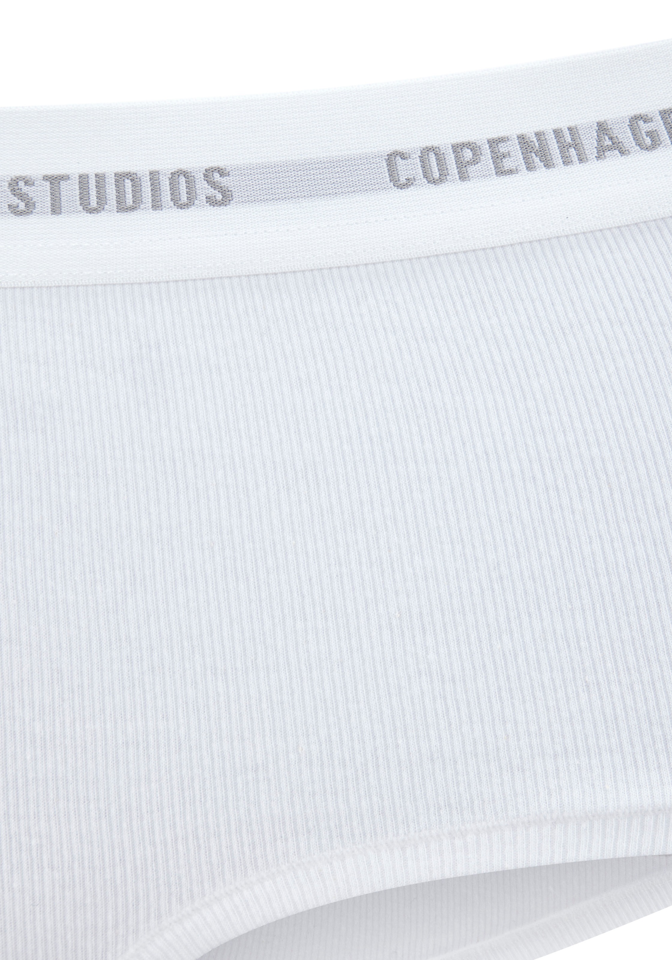 Copenhagen Studios Panty »mit softem Logobund«, (2er-Pack), aus gerippter Bio-Baumwollqualität