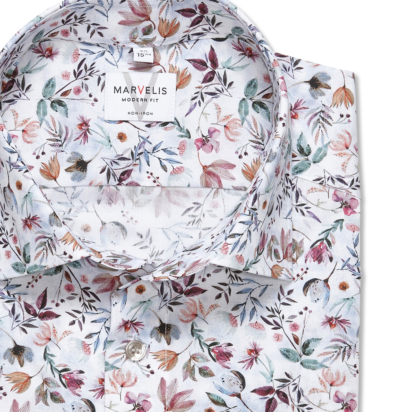 MARVELIS Langarmhemd mit floralem  Allover-Print