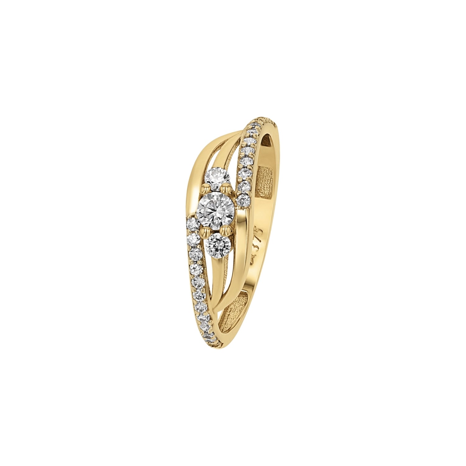 Amor Fingerring mit Zirkonia (synth.)